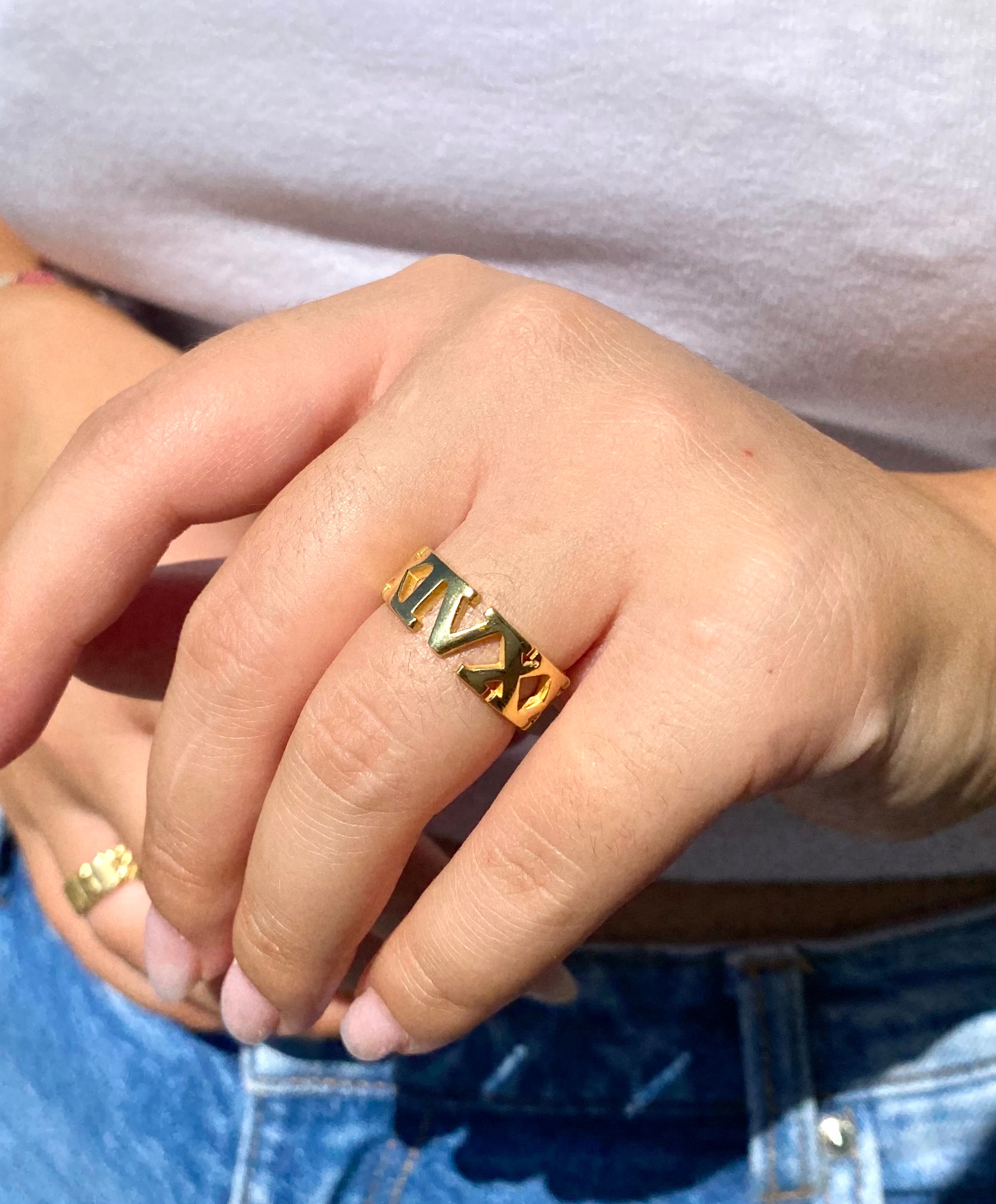 Anello Data Romana Personalizzabile