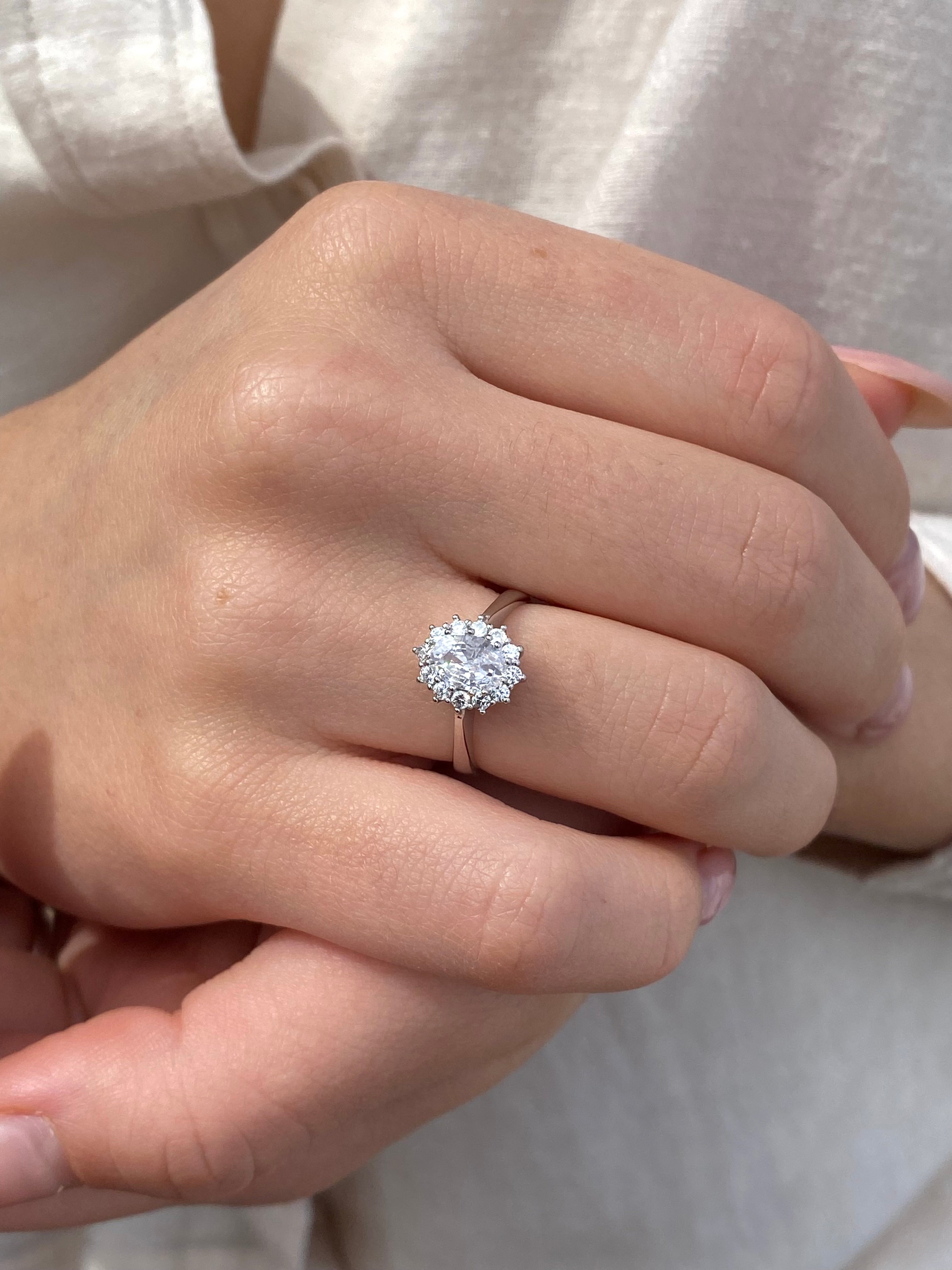 Anello Ovale scintillante - Shine Gioielli