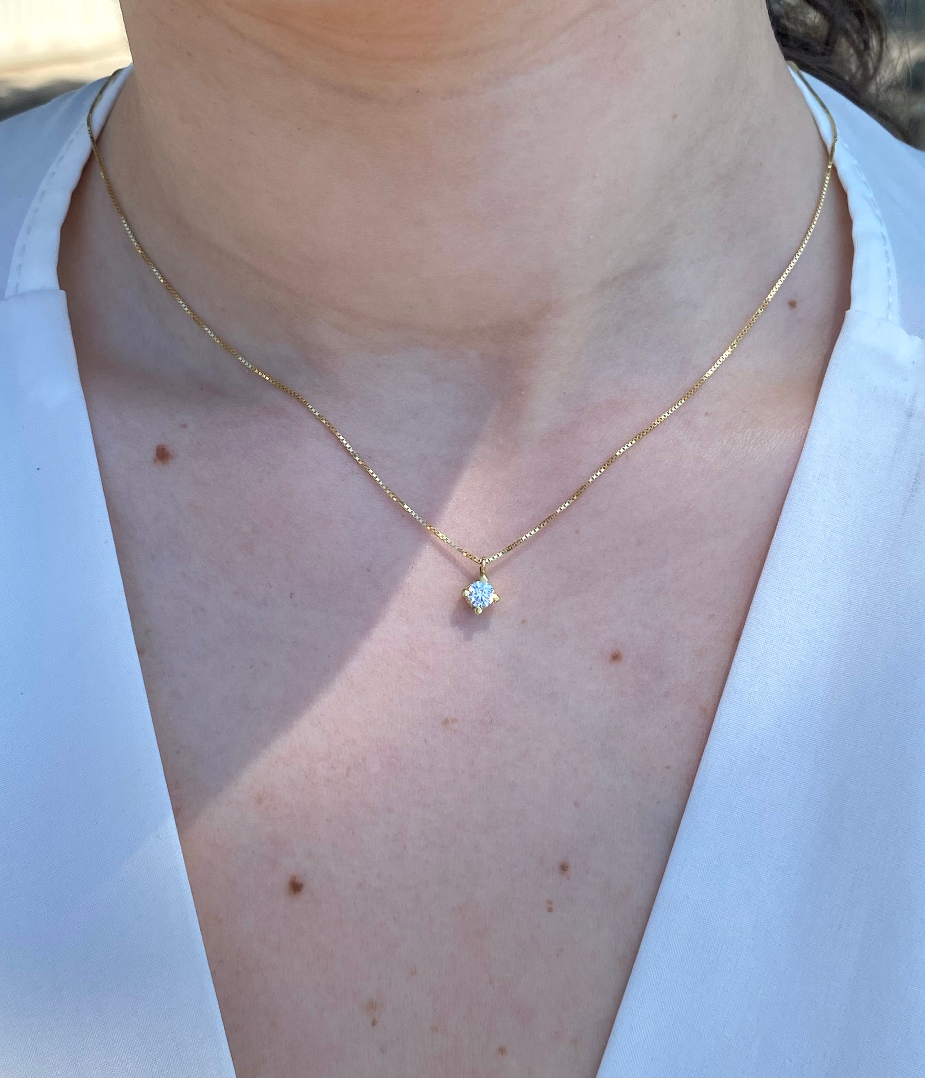 Collana punto luce squadrato - Shine Gioielli