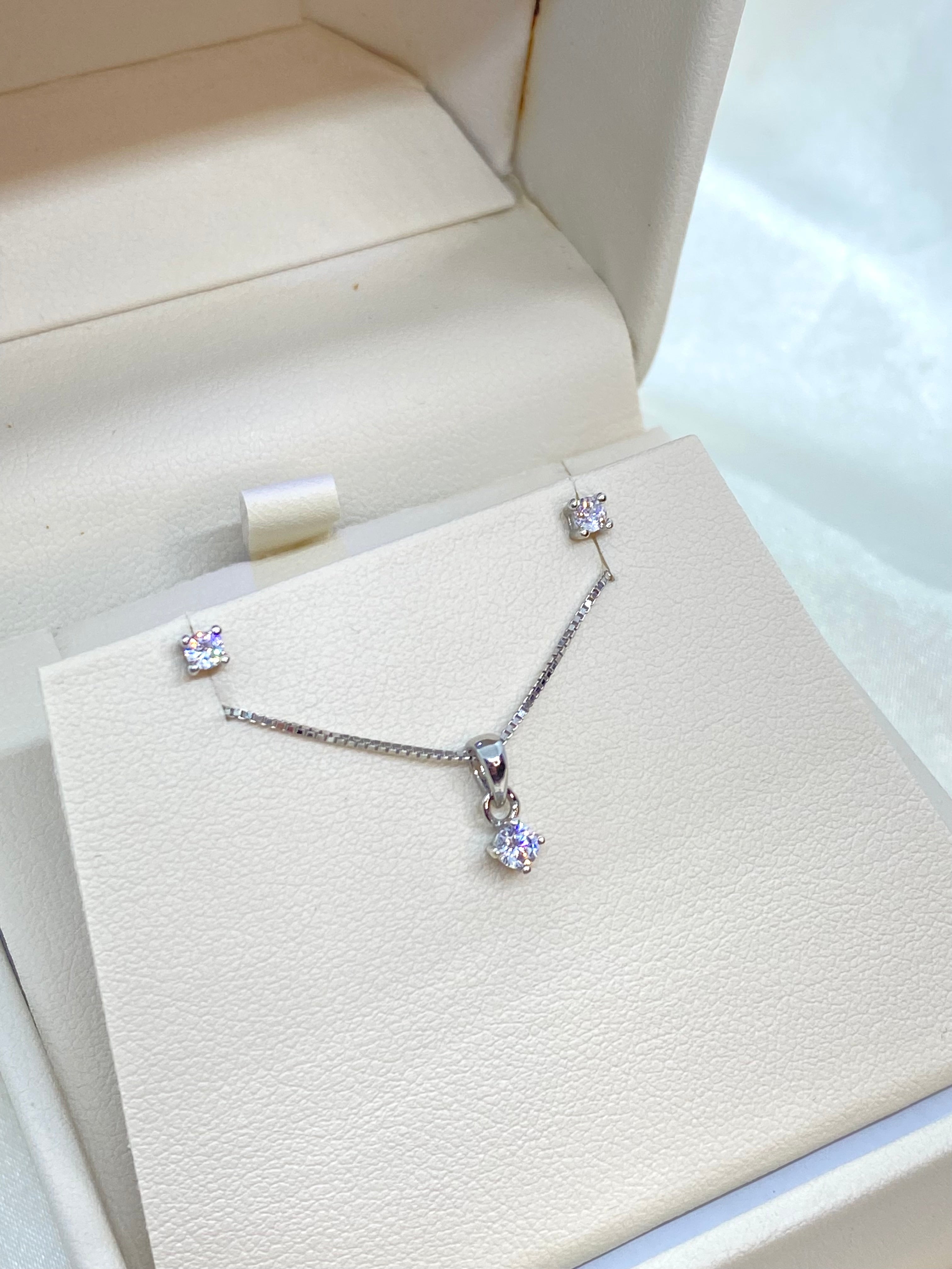 Collana e orecchini punto luce - Shine Gioielli