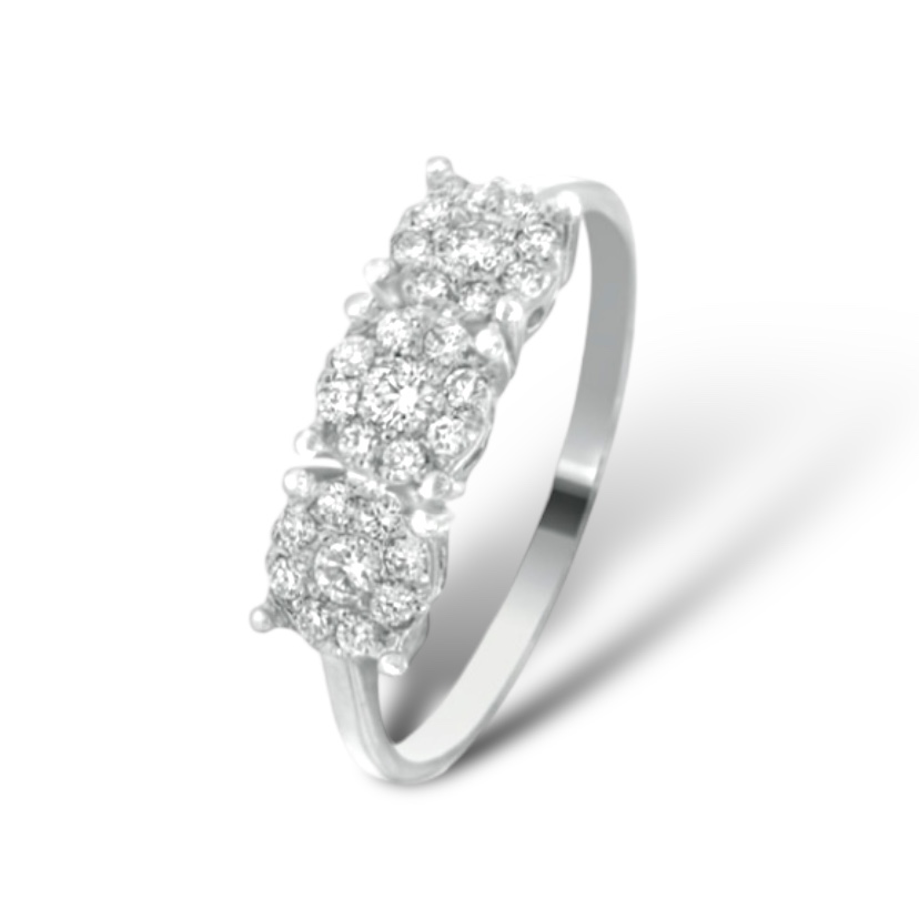 TRILOGY MAGIC RING 18KT GOLD CT 0.15