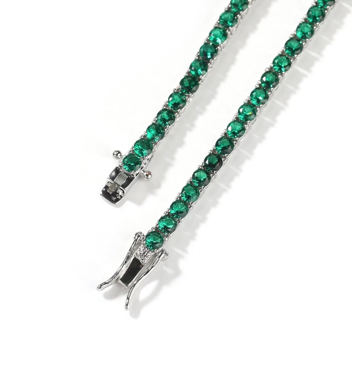 Collana tennis verde 3mm - Shine Gioielli