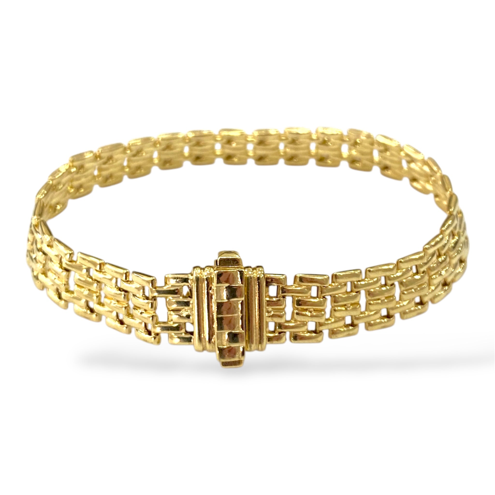 Bracciale maglia vintage argento massiccio