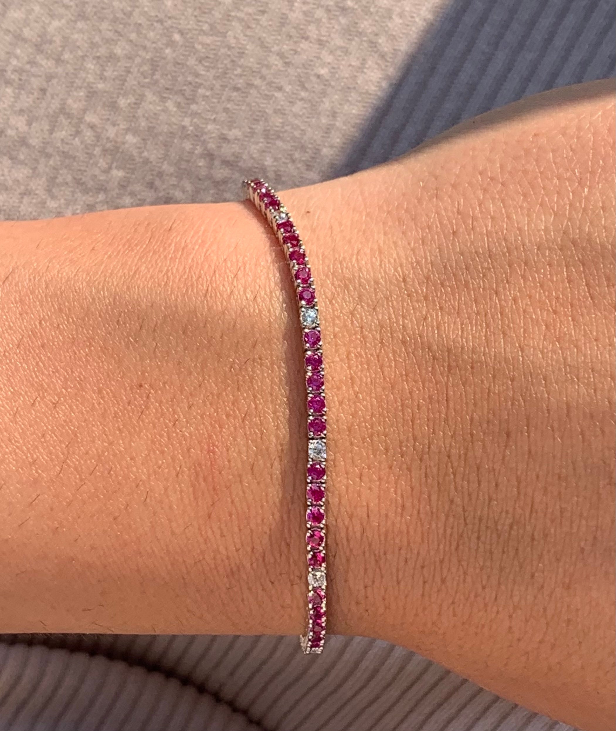 Bracciale tennis ruby - Shine Gioielli