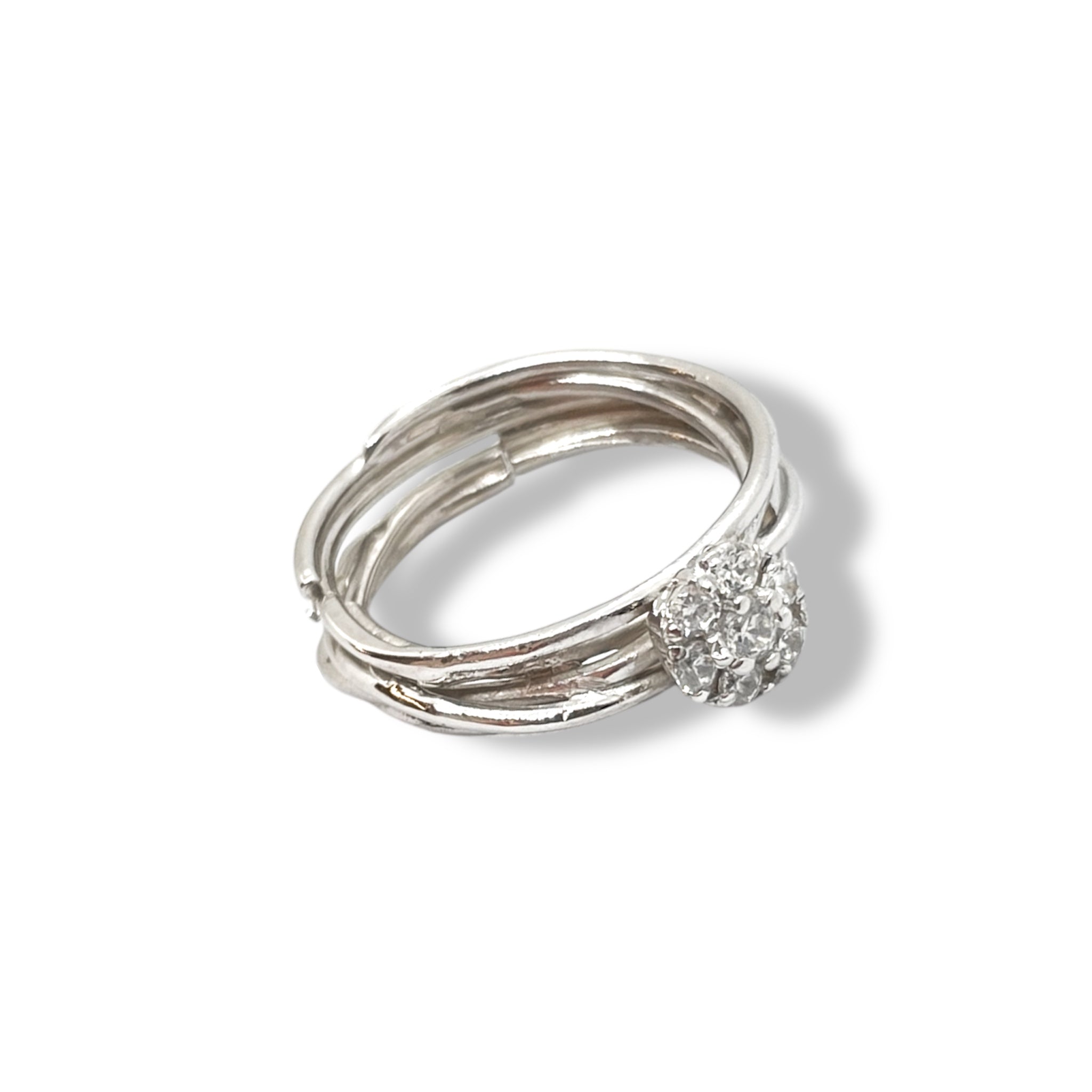 Anello filo della vita con fiore luminoso