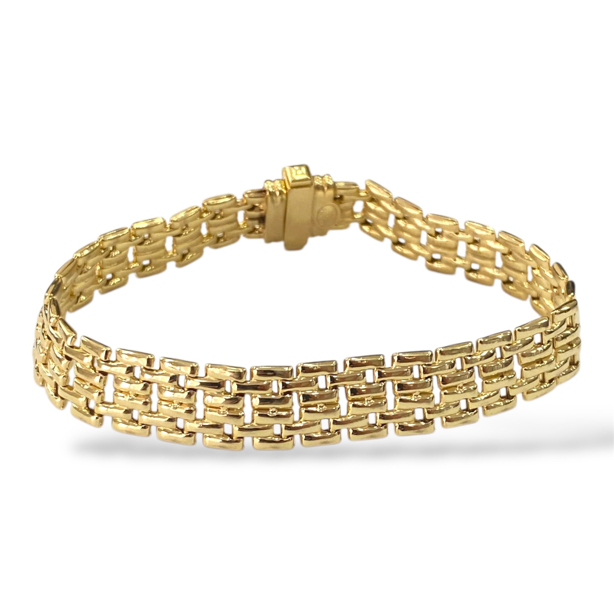 Bracciale maglia vintage argento massiccio