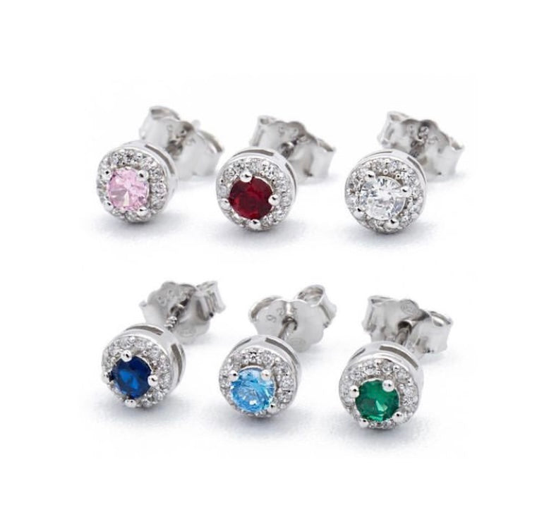 Orecchini punto luce colorati - Shine Gioielli