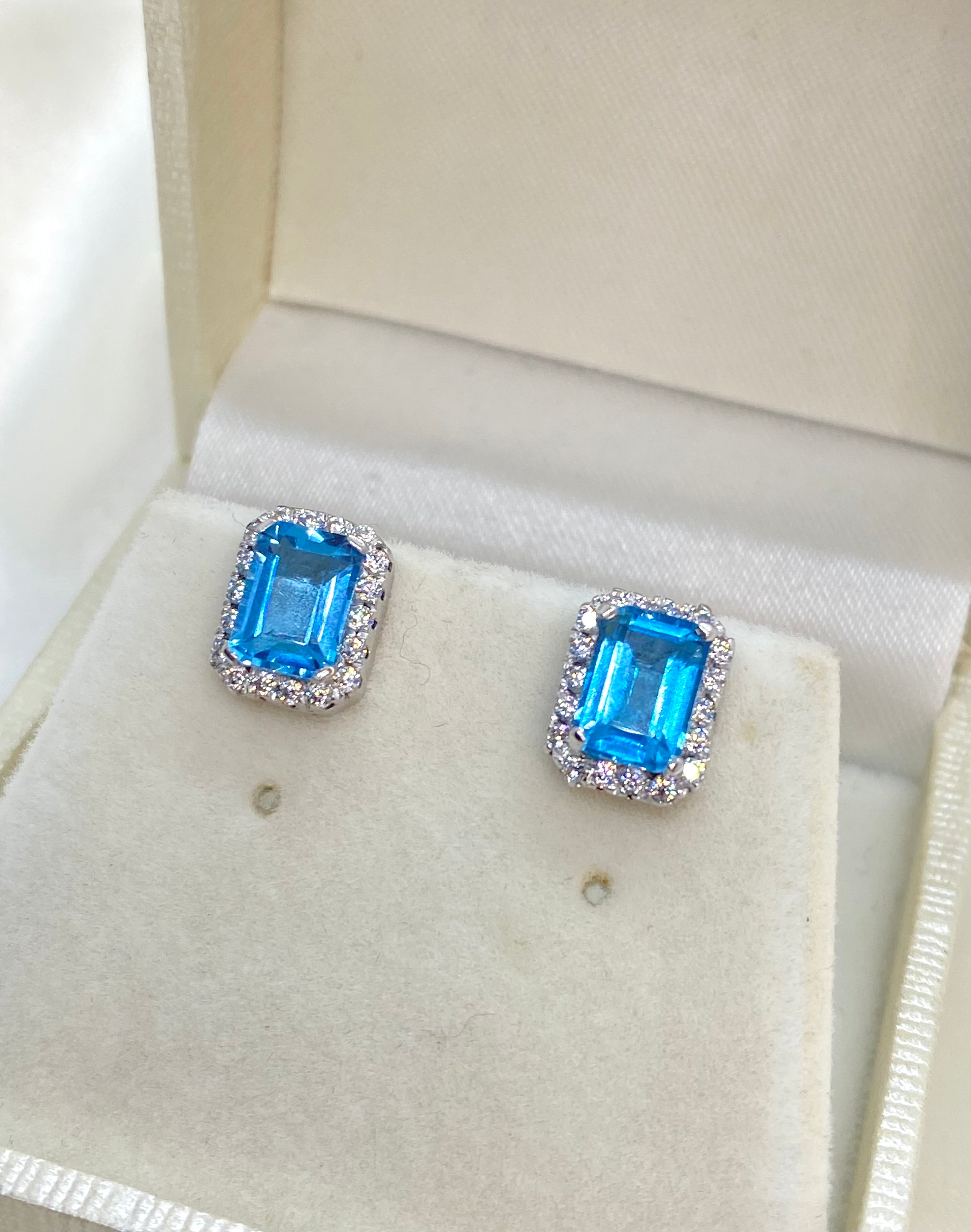 Orecchini Shine topazio blu - Shine Gioielli