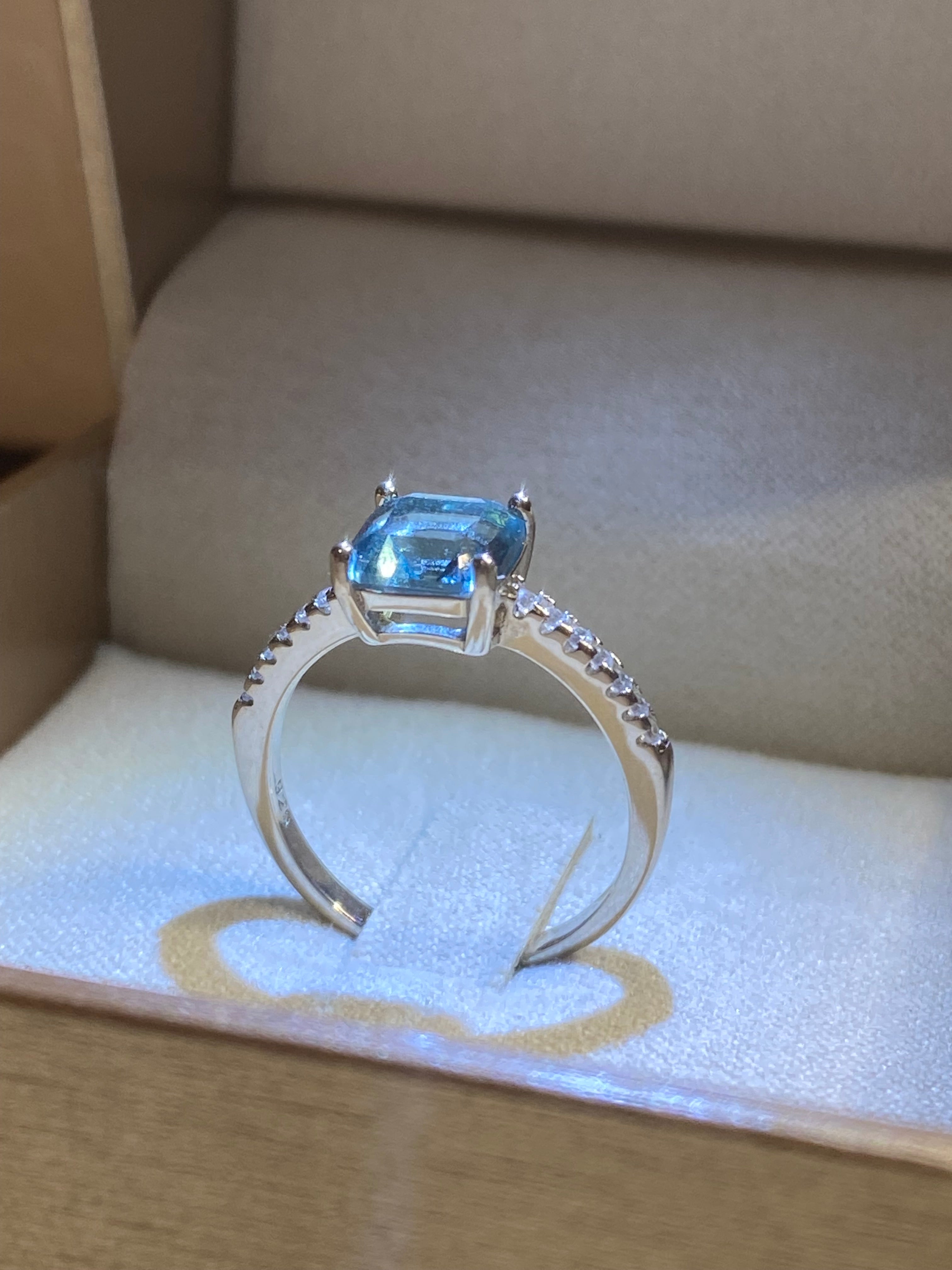 Anello Scintillio Blu - Shine Gioielli