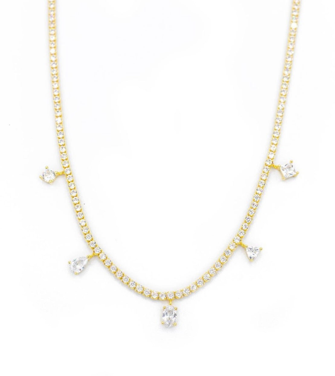 Collana tennis con pendenti - Shine Gioielli