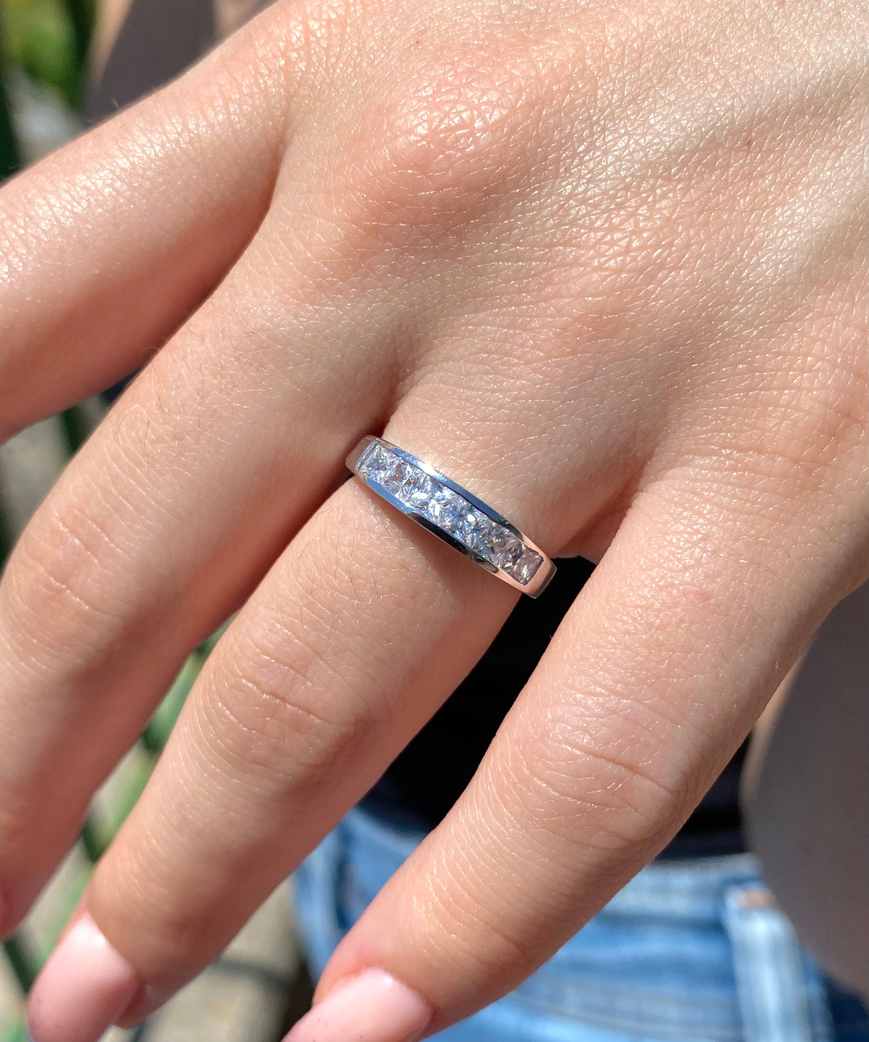 Anello carrè brillante - Shine Gioielli