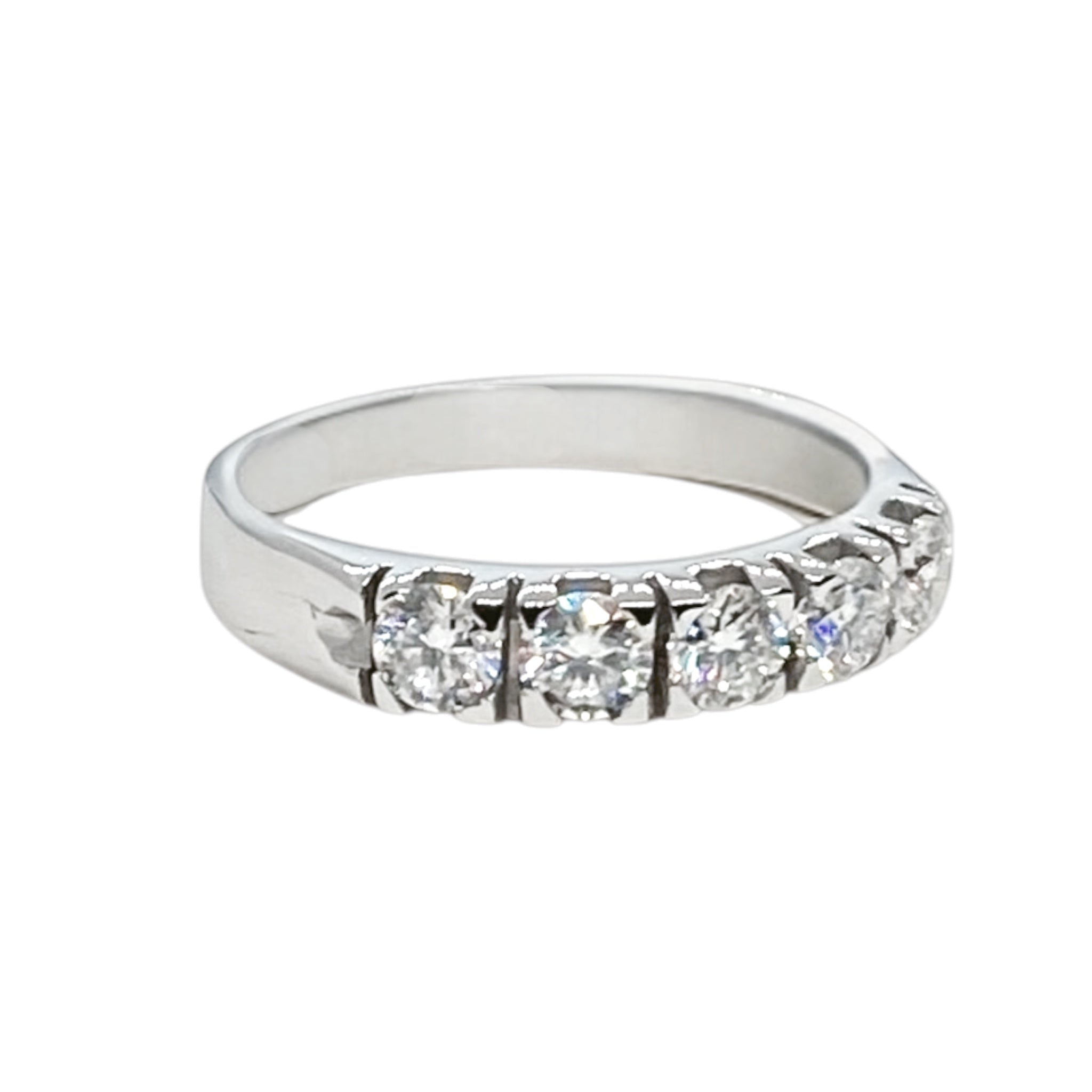 Anello Riviera Shine in moissanite - Shine Gioielli