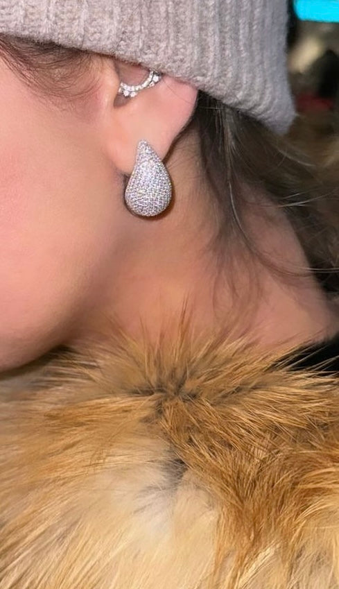 Orecchini goccia pavé Luxury - Shine Gioielli