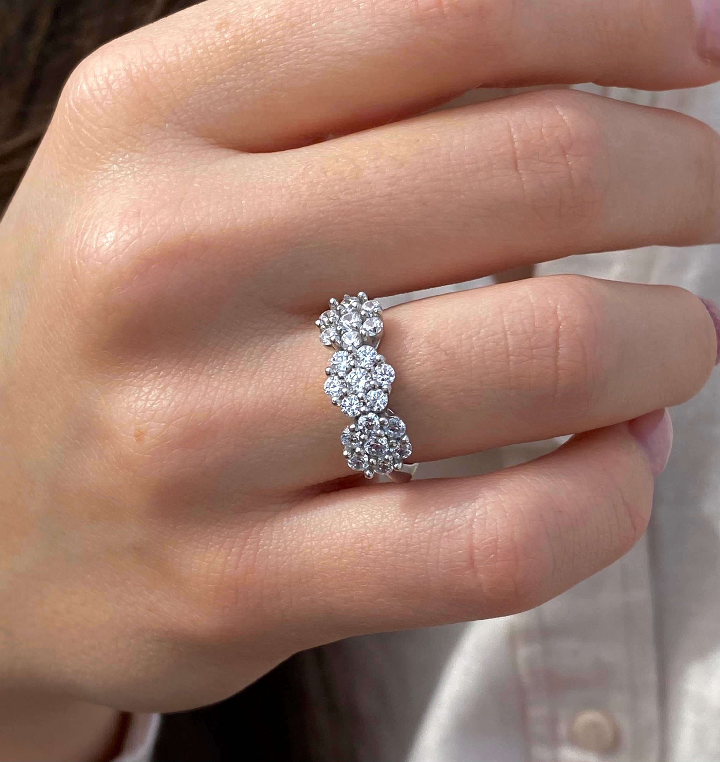 Anello Trilogy fiore grande - Shine Gioielli