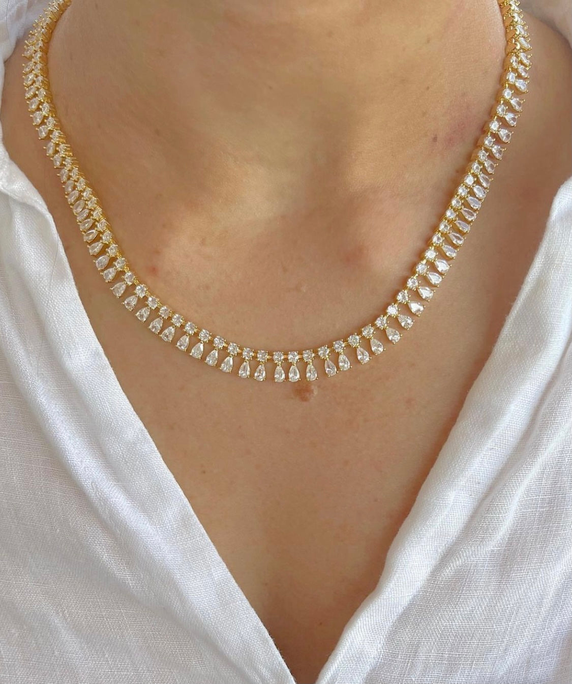 Collana Luxury con pendenti goccia - Shine Gioielli