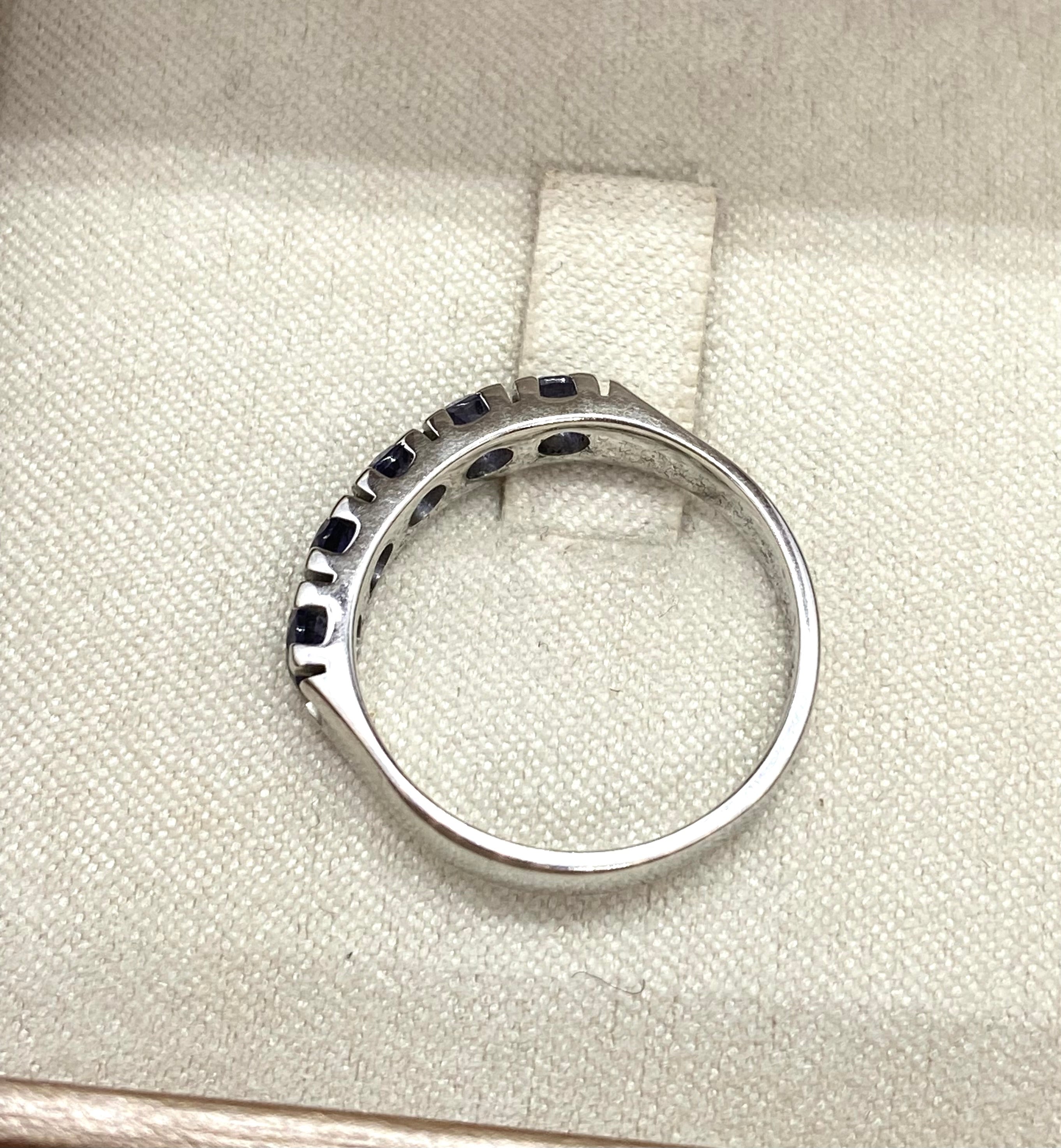 Anello riviera con iolite naturale - Shine Gioielli