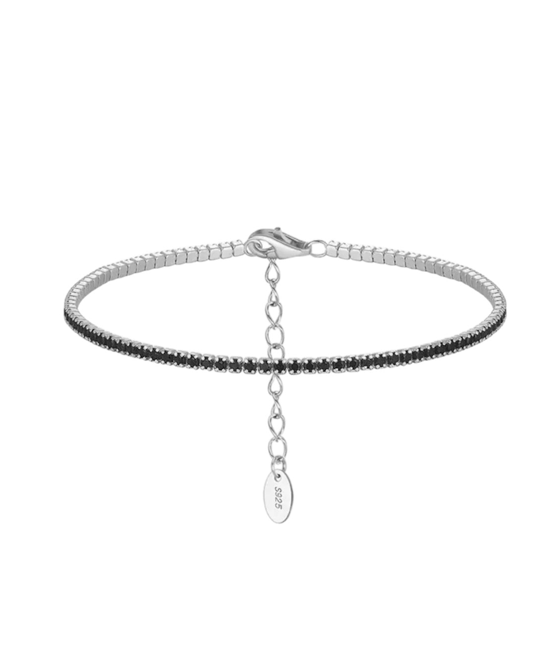 Bracciale micro tennis nero