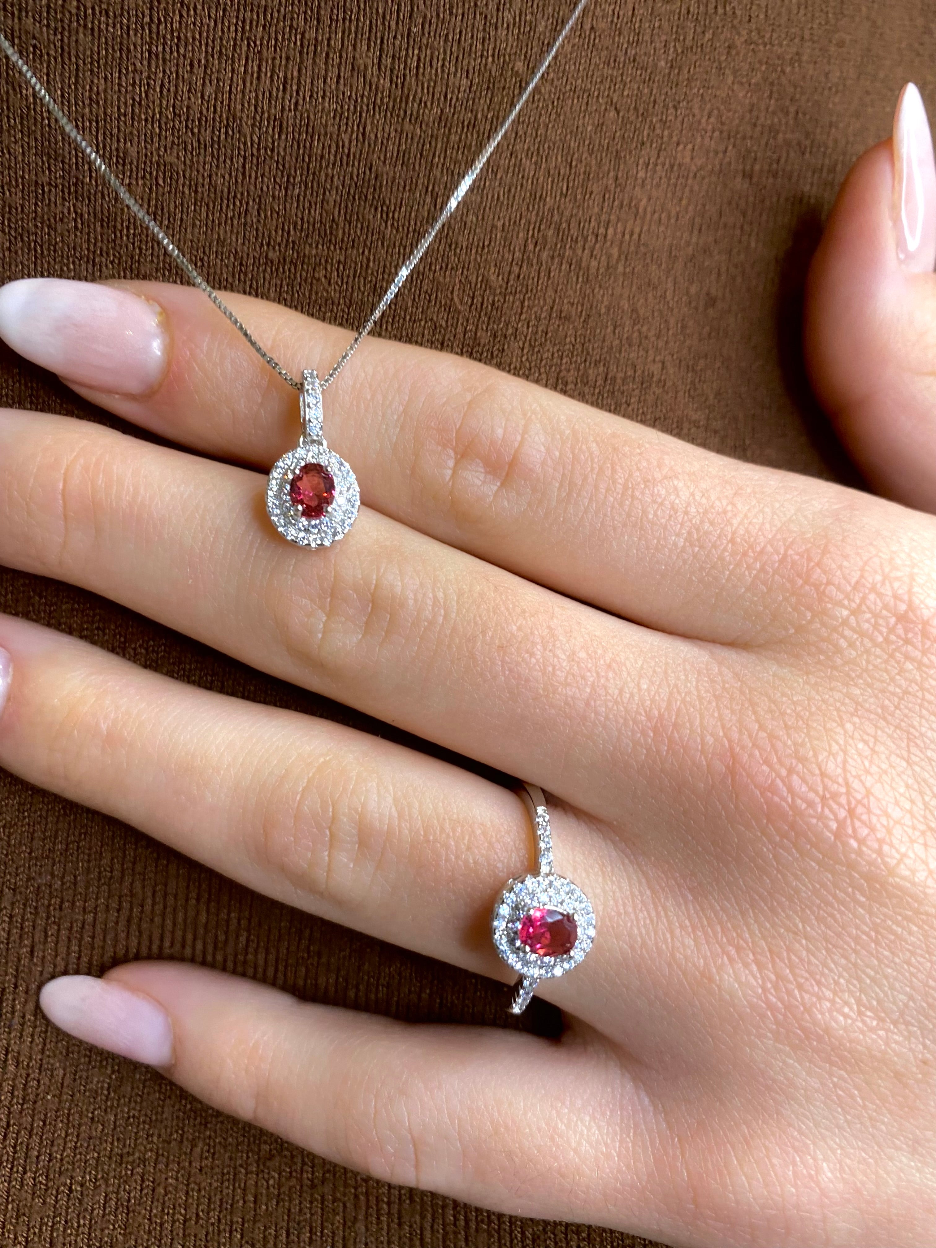 Set luxury rosso rubino - Shine Gioielli