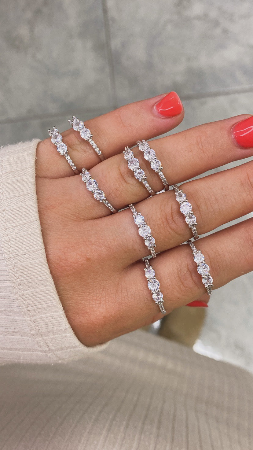 Anello Trilogy Luxury pavé scintillante