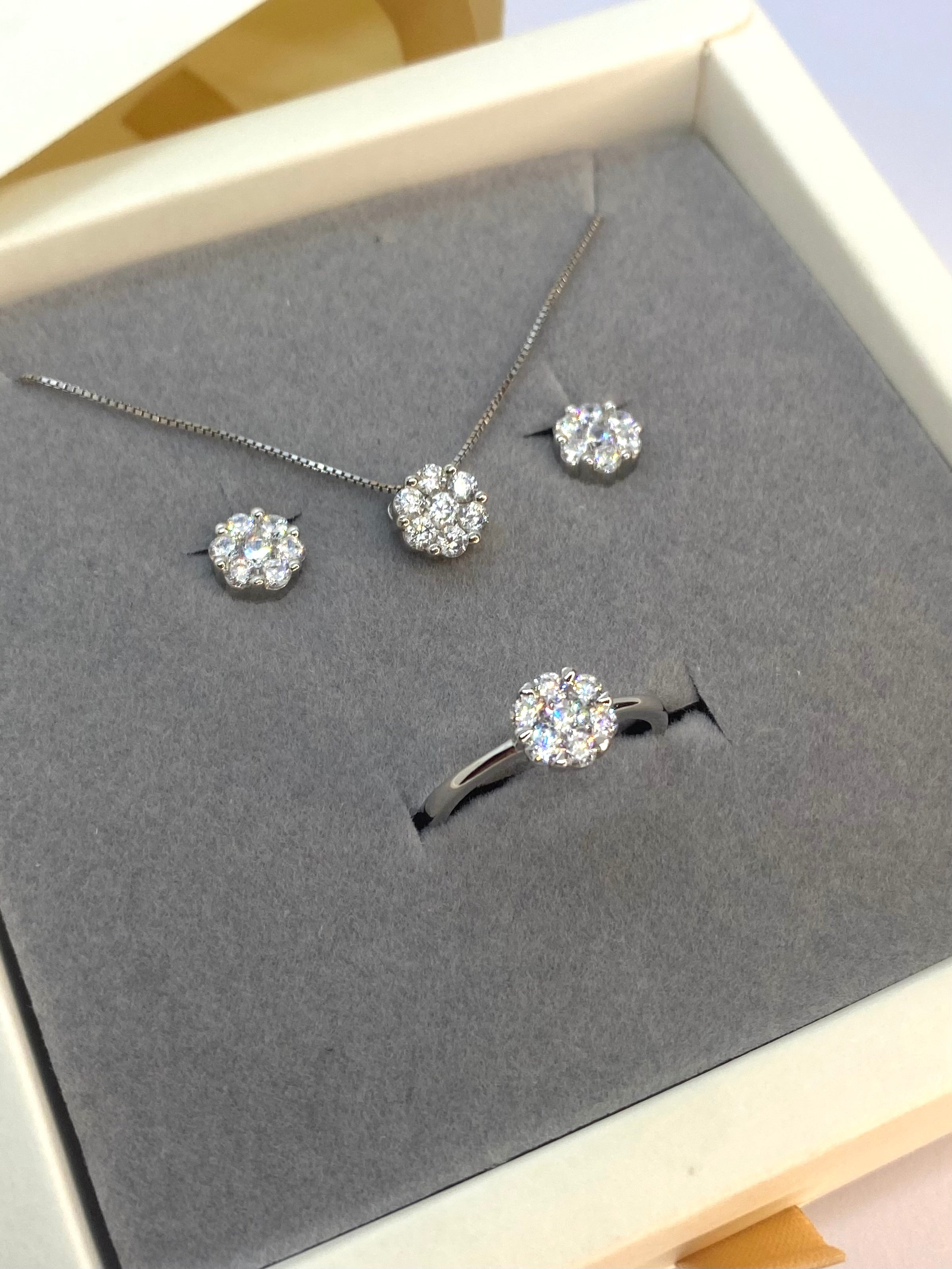 Set fiori scintillante - Shine Gioielli