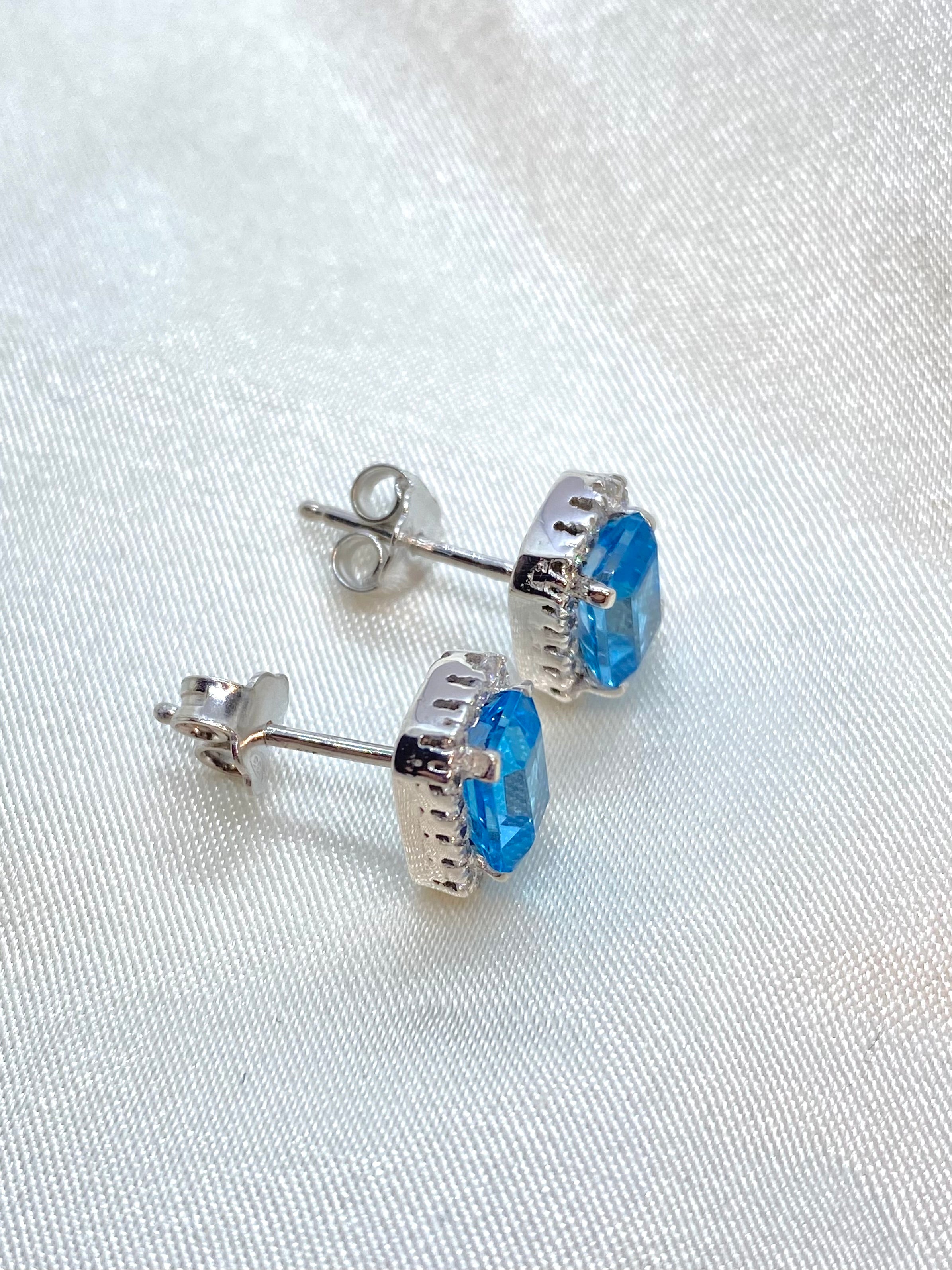 Orecchini Shine topazio blu - Shine Gioielli