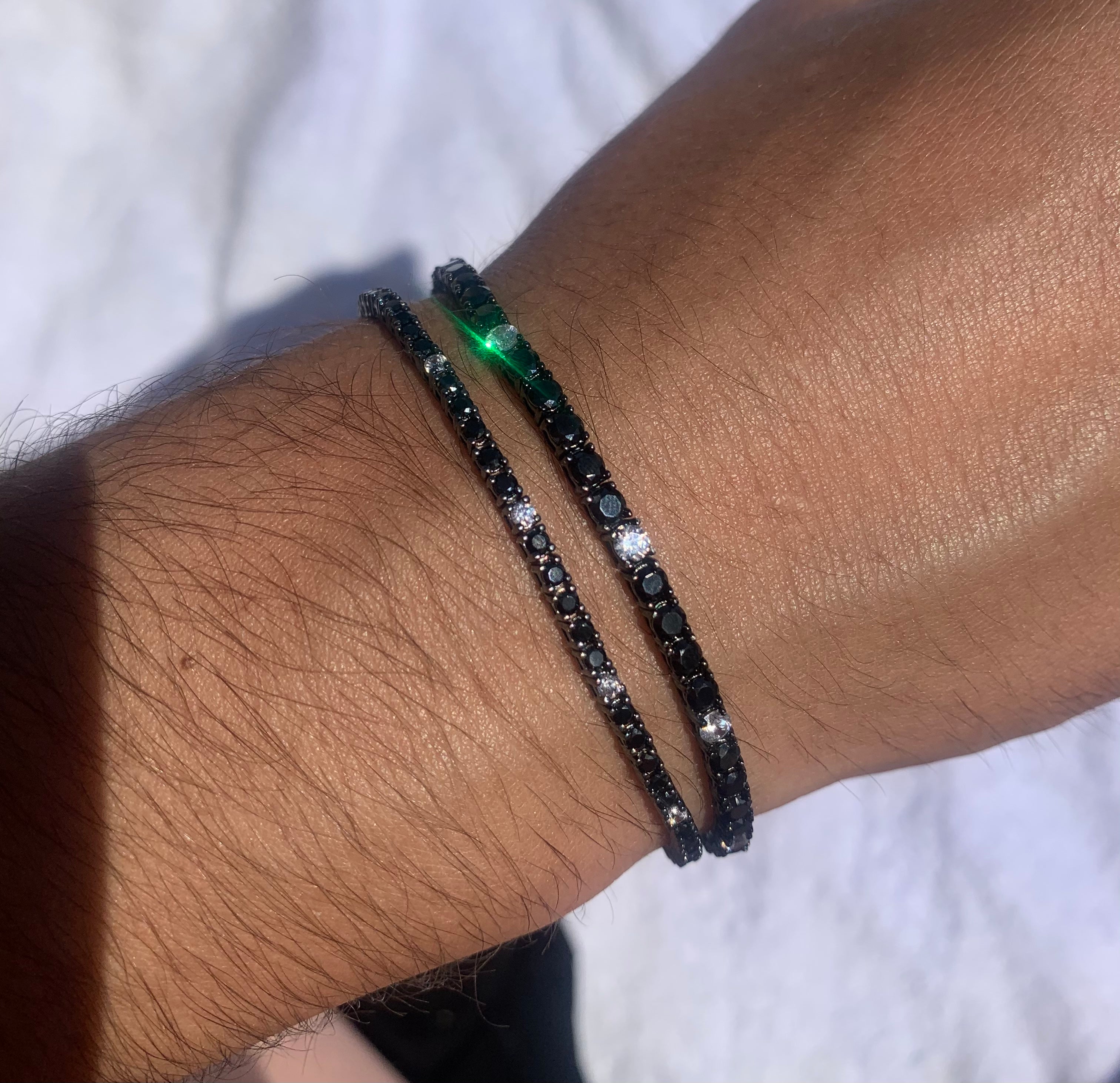 Bracciale Tennis bicolore - Shine Gioielli