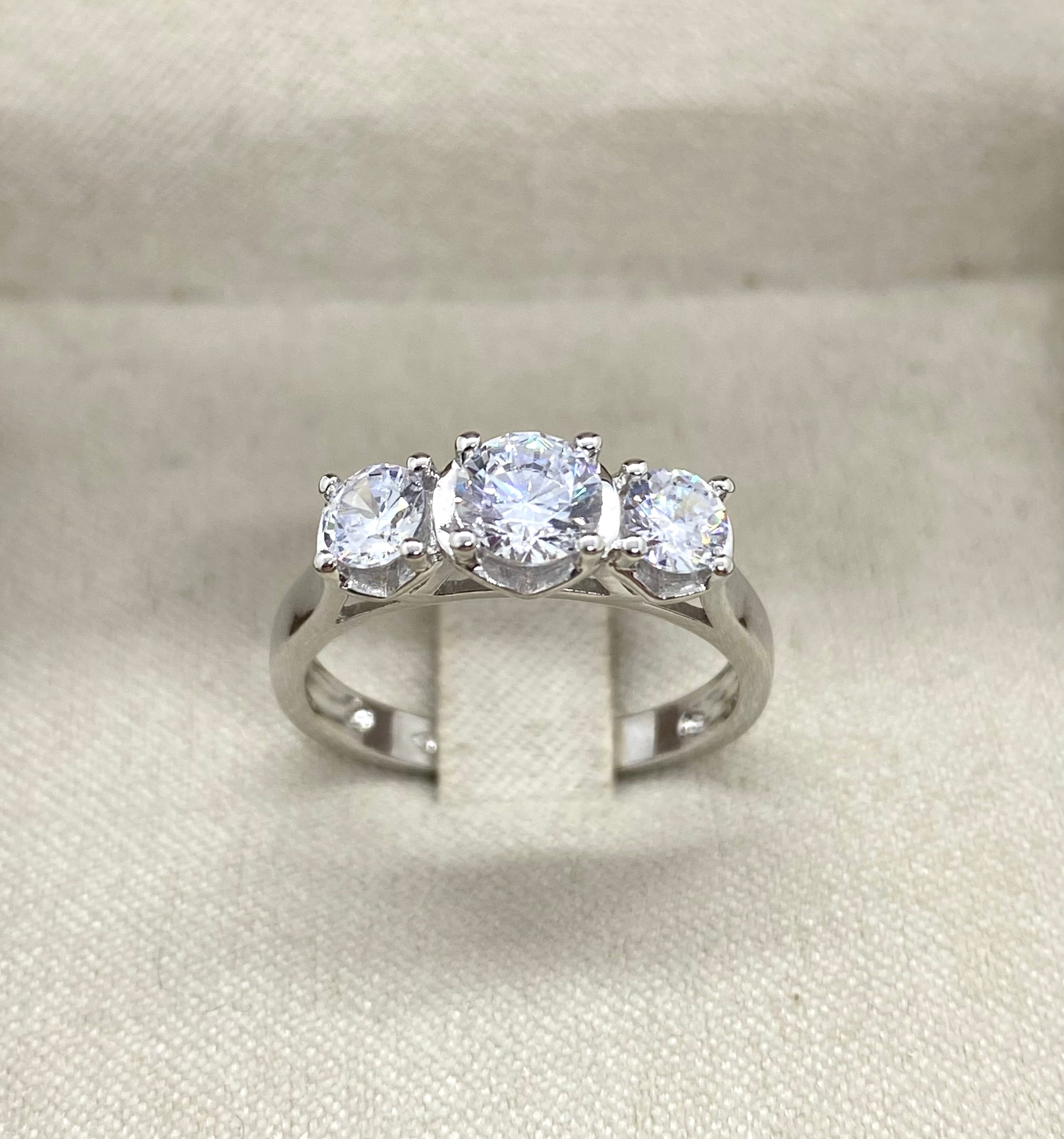 Anello Trilogy cuori degradè - Shine Gioielli