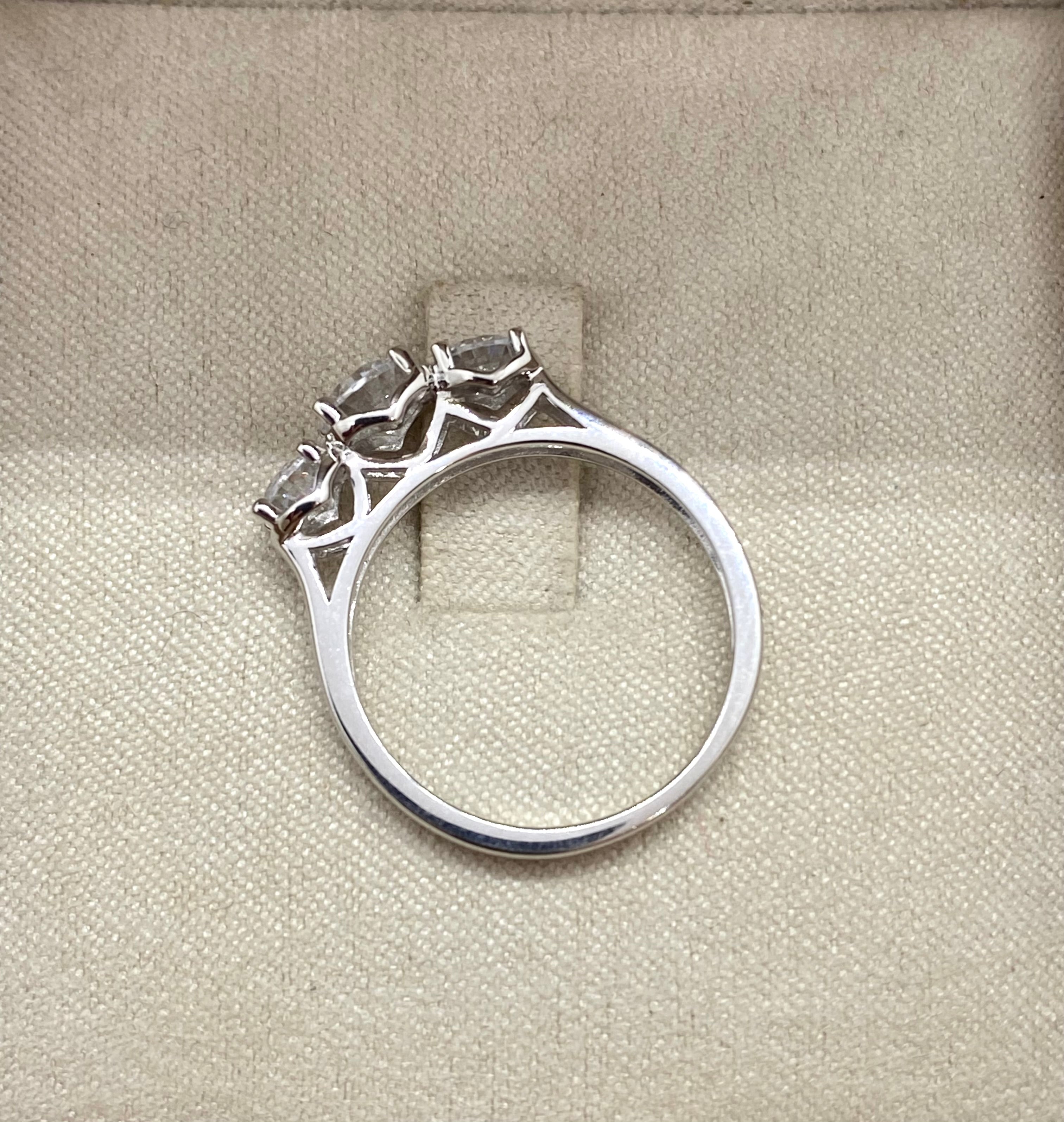 Anello Trilogy cuori degradè - Shine Gioielli