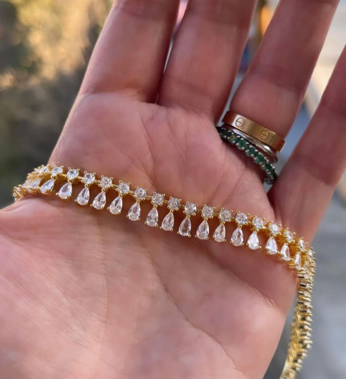 Collana Luxury con pendenti goccia - Shine Gioielli