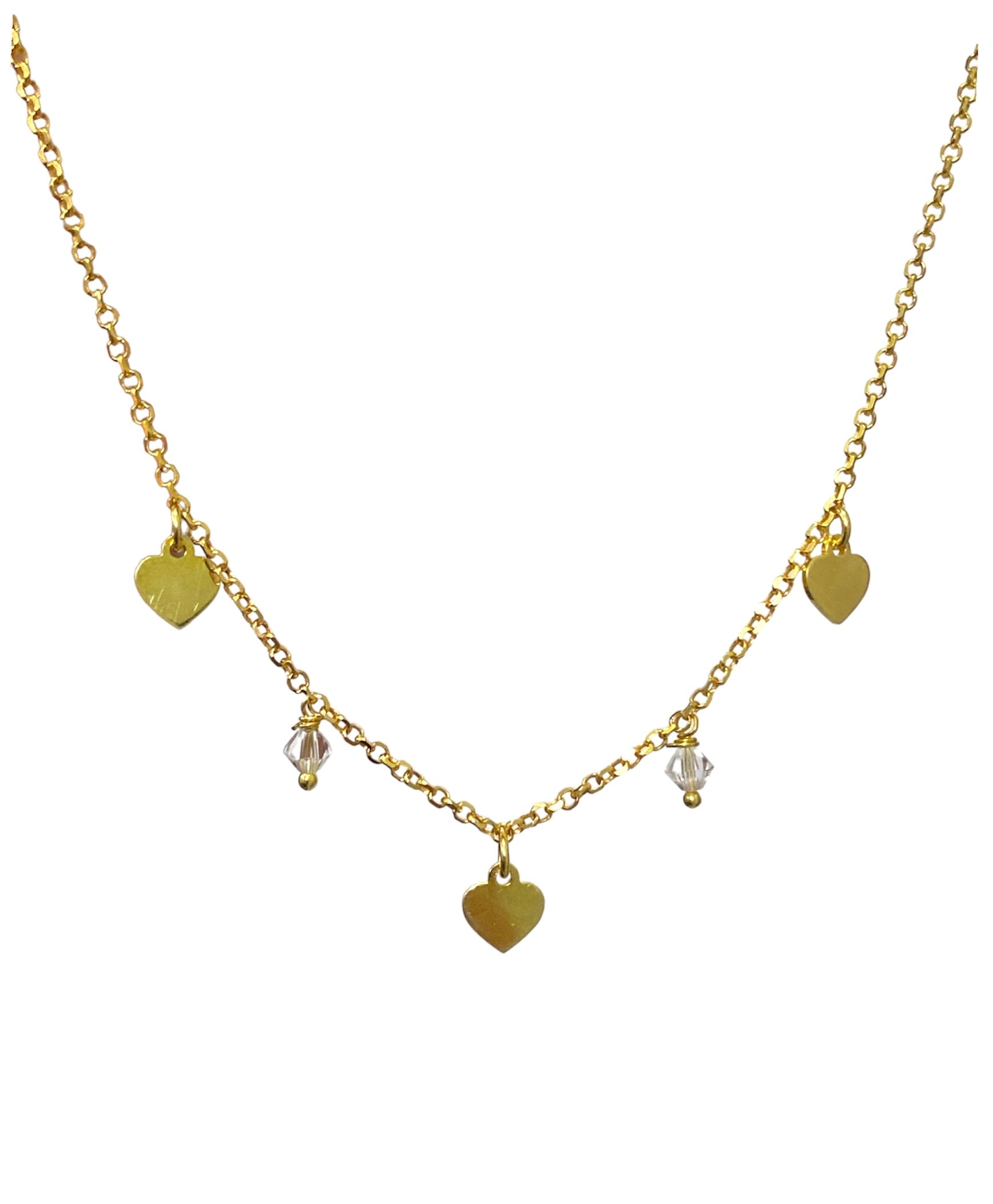 Collana Love cuori pendenti - Shine Gioielli