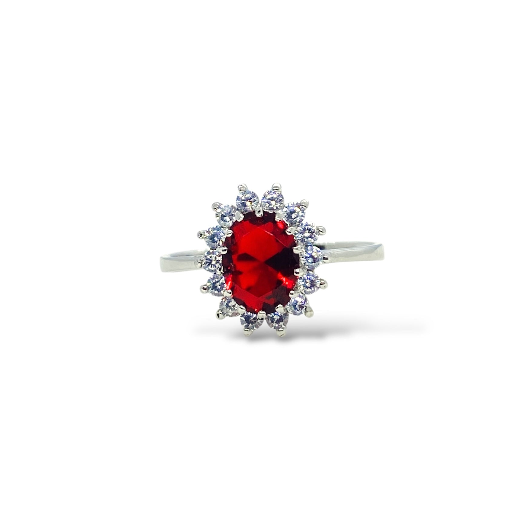 Anello luminoso rosso rubino - Shine Gioielli