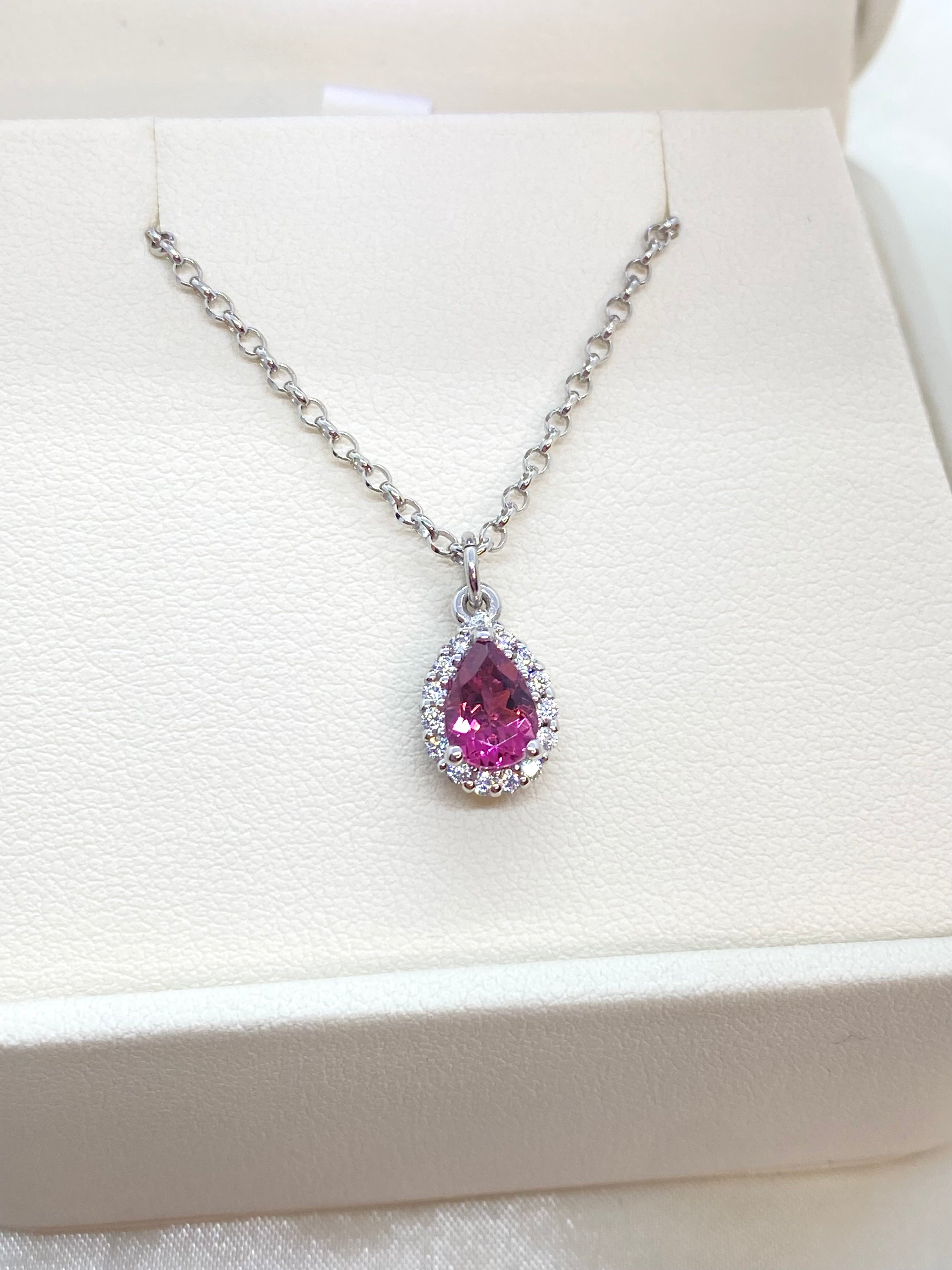 Collana goccia scintillante con Tormalina naturale - Shine Gioielli