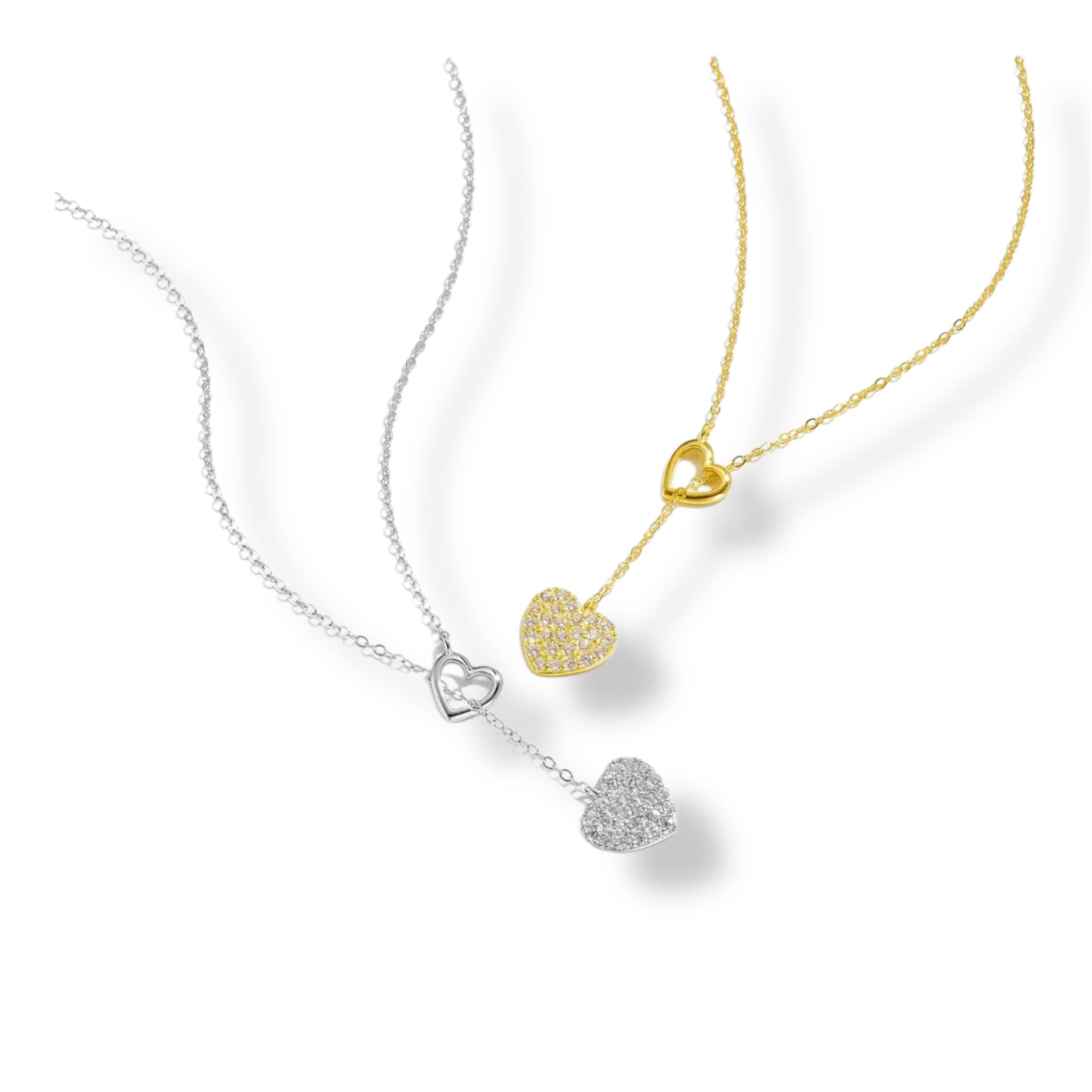 Collana cupido con cuore pendente