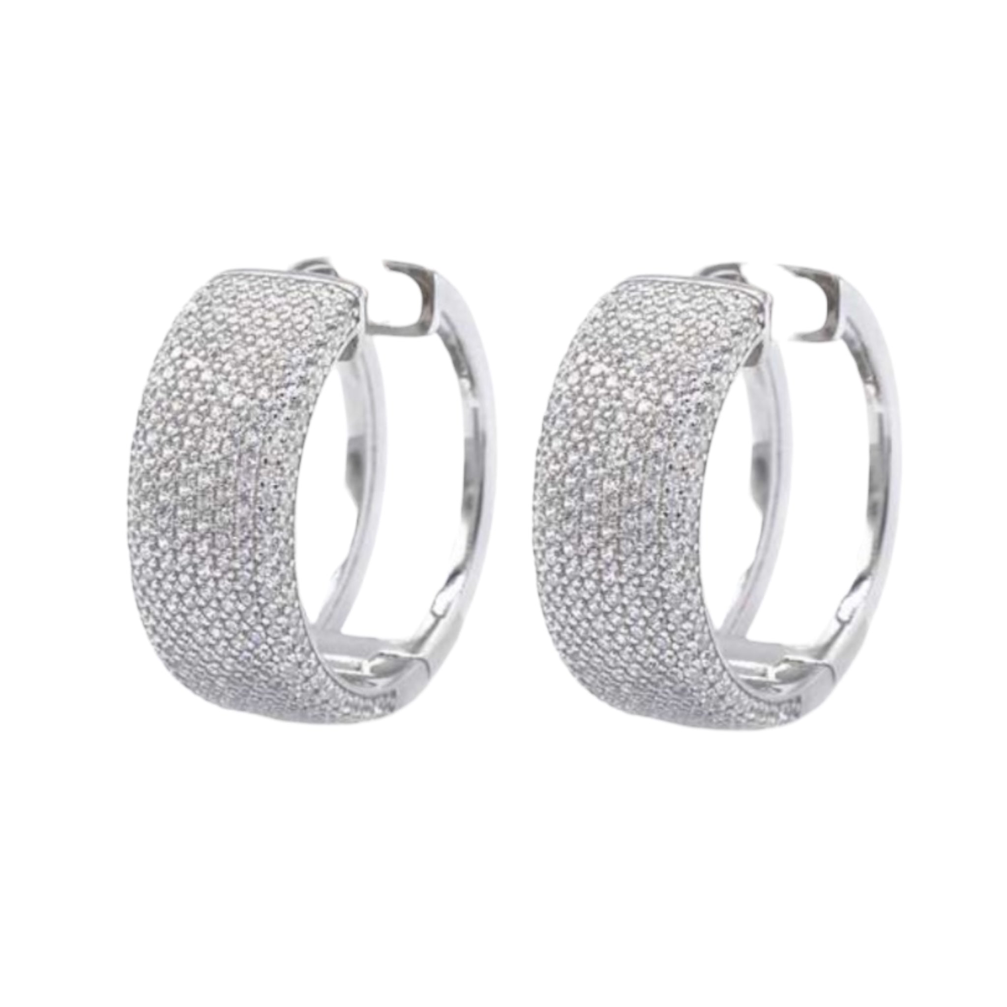 Orecchini pavé variante maxi