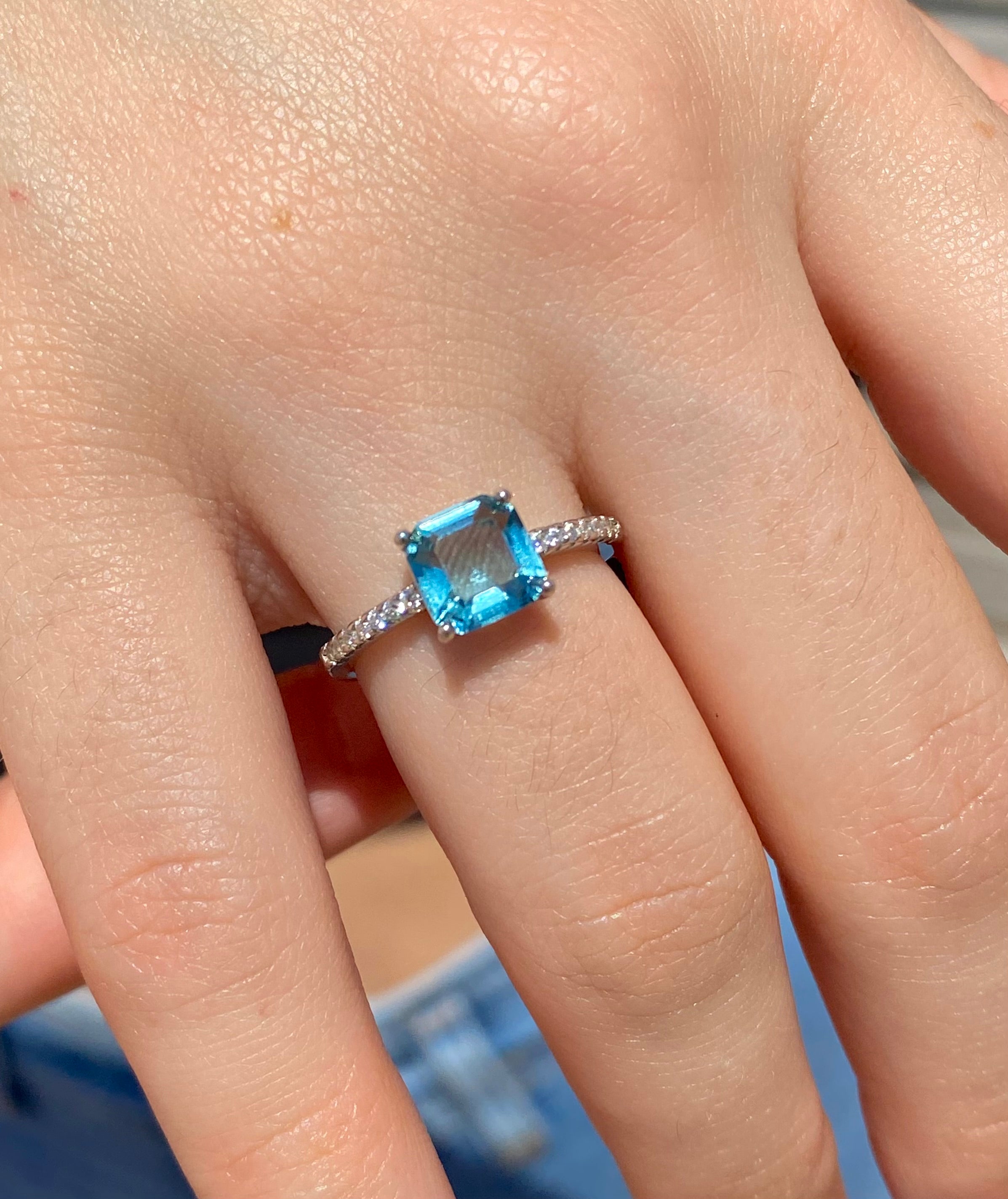 Anello Scintillio Blu - Shine Gioielli