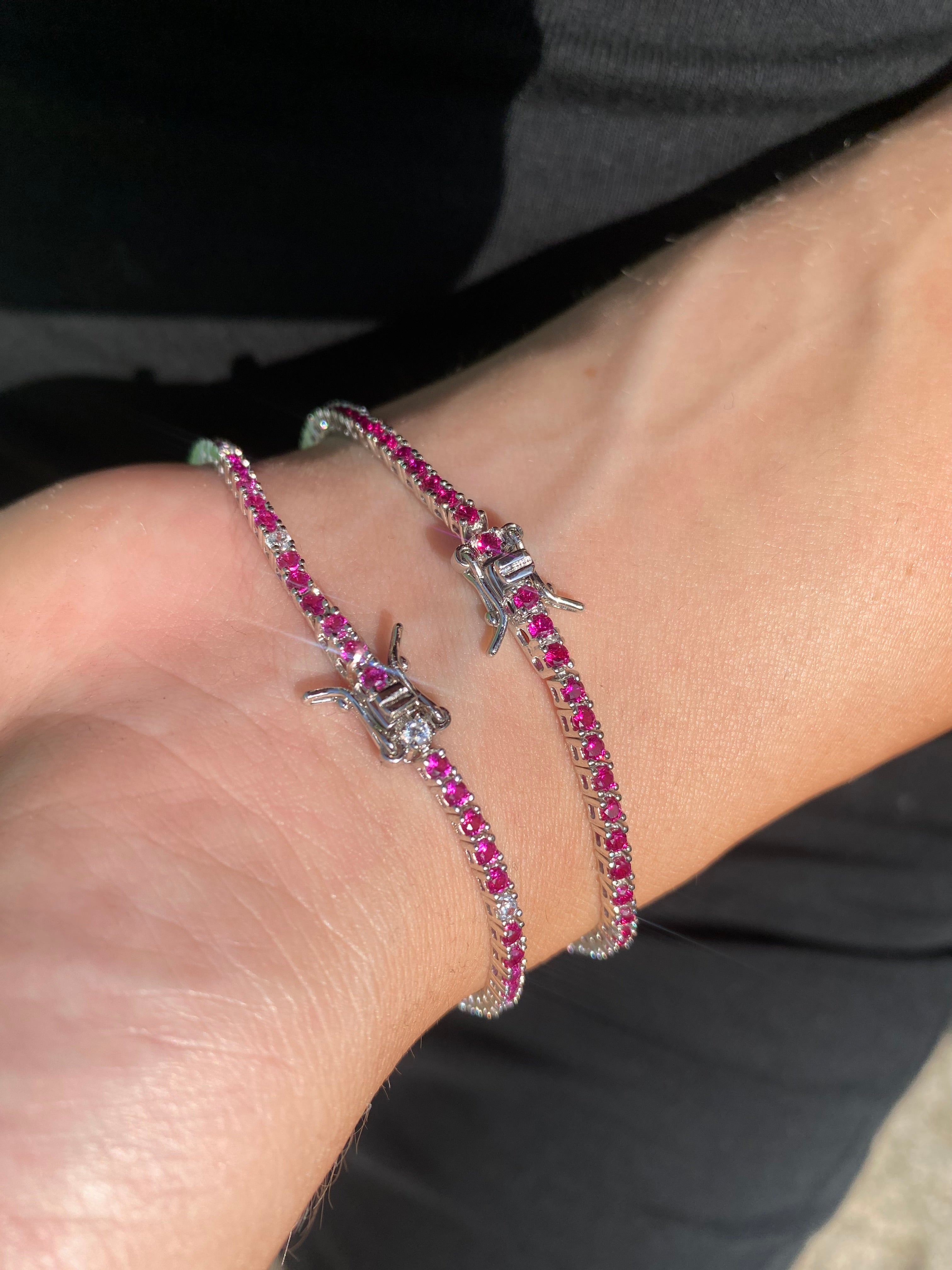 Bracciale tennis ruby - Shine Gioielli