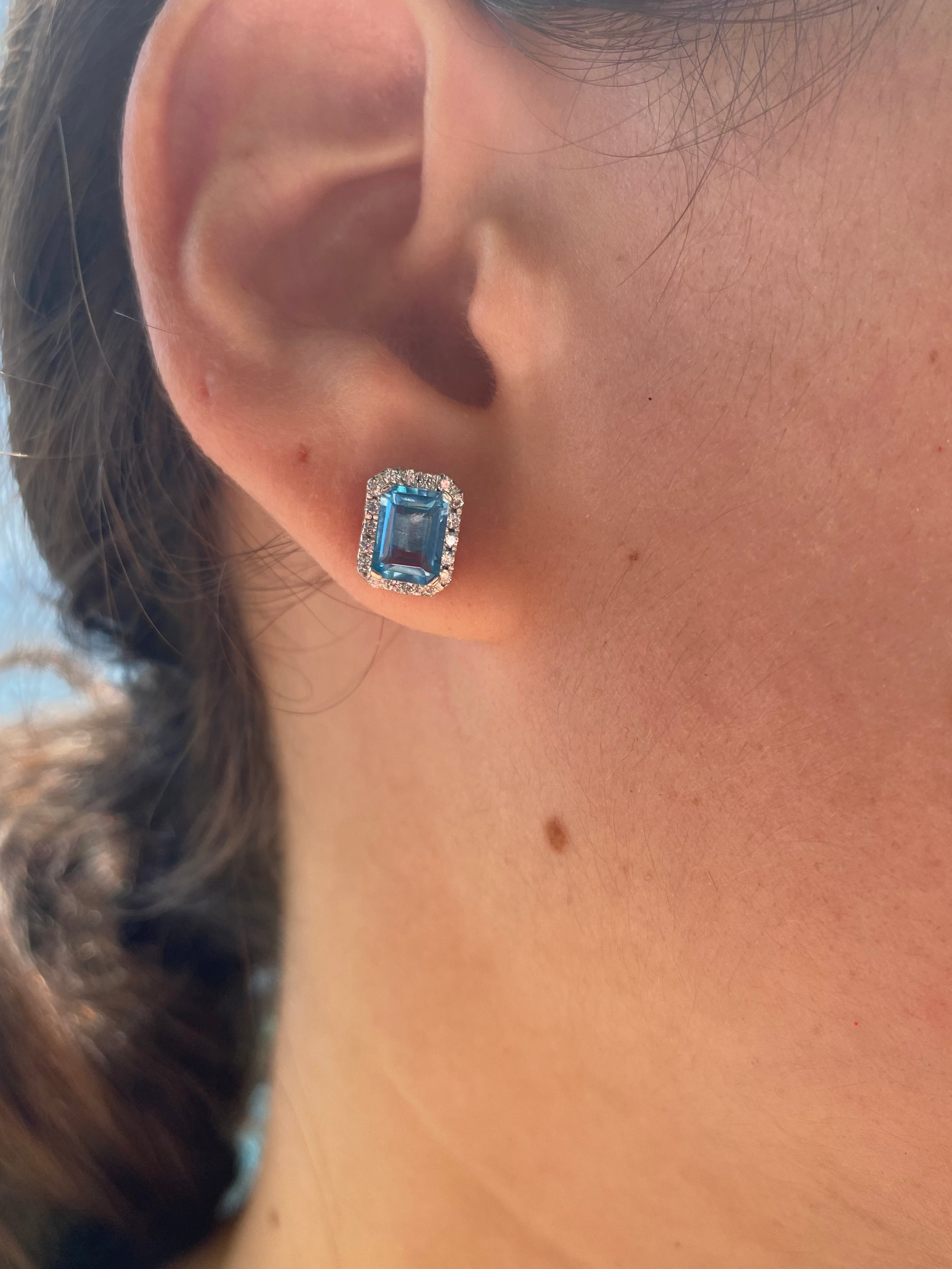 Orecchini Shine topazio blu - Shine Gioielli