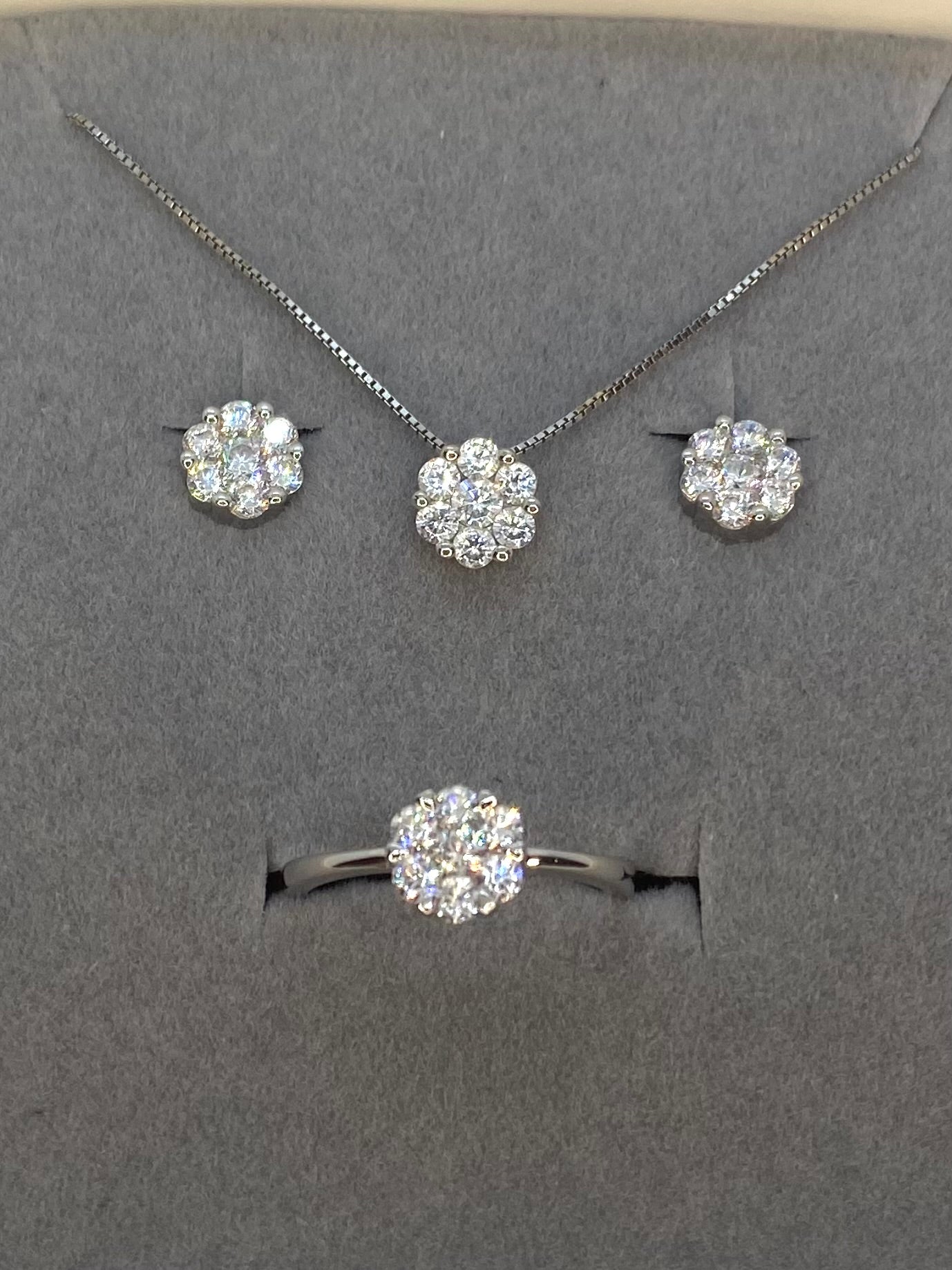 Set fiori scintillante - Shine Gioielli