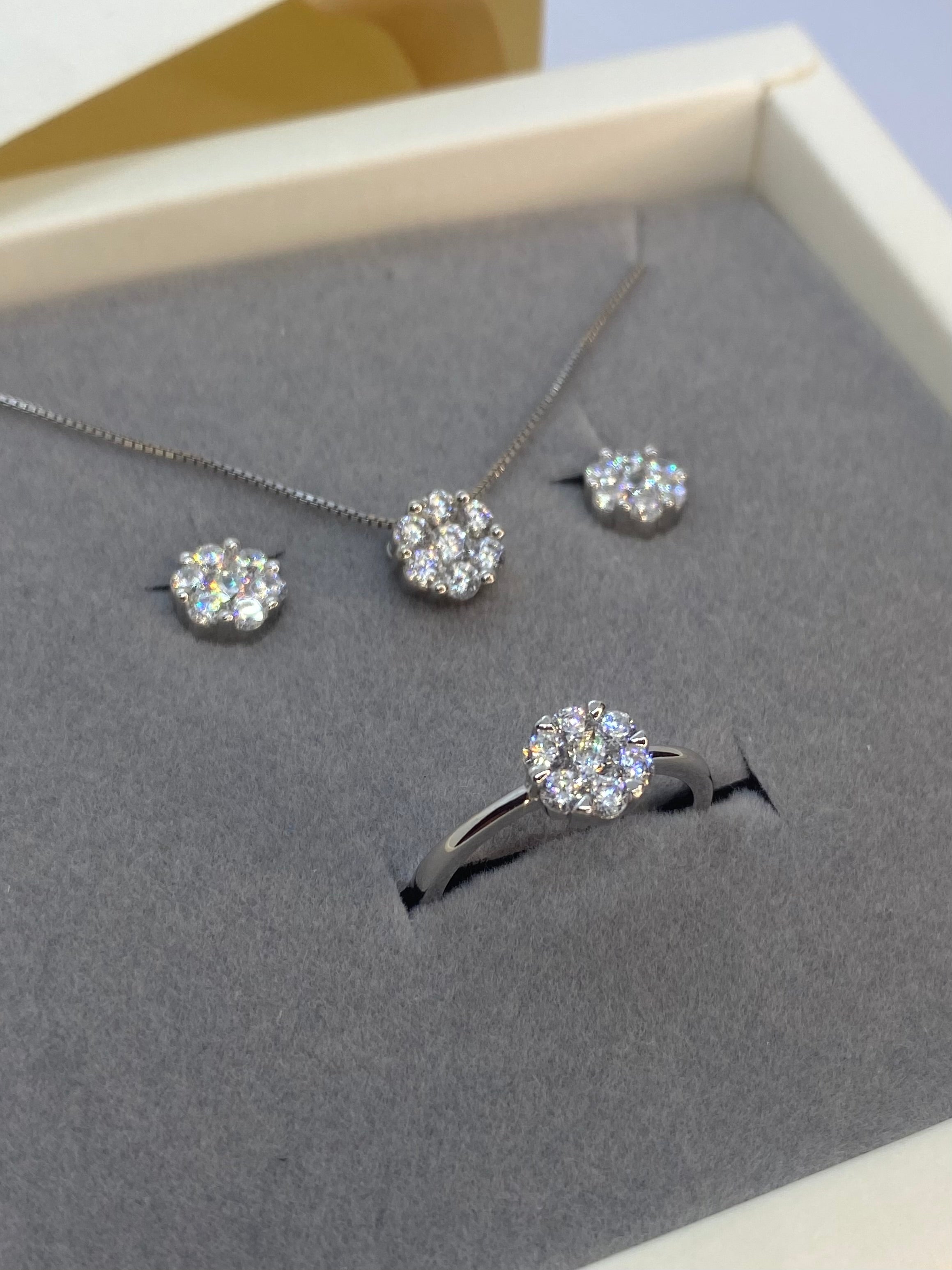 Set fiori scintillante - Shine Gioielli