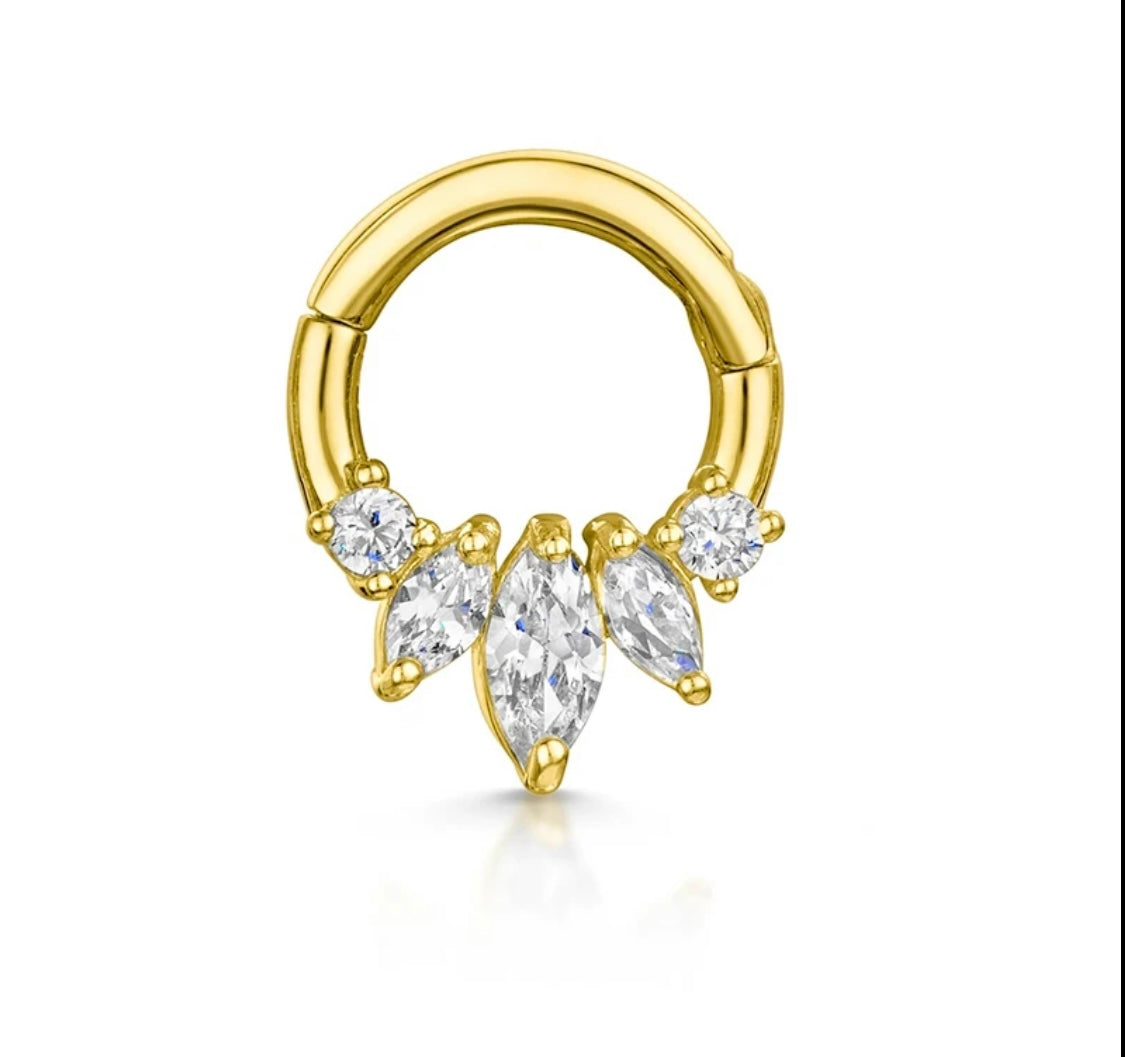 Orecchino pearcing Daith navette - Shine Gioielli