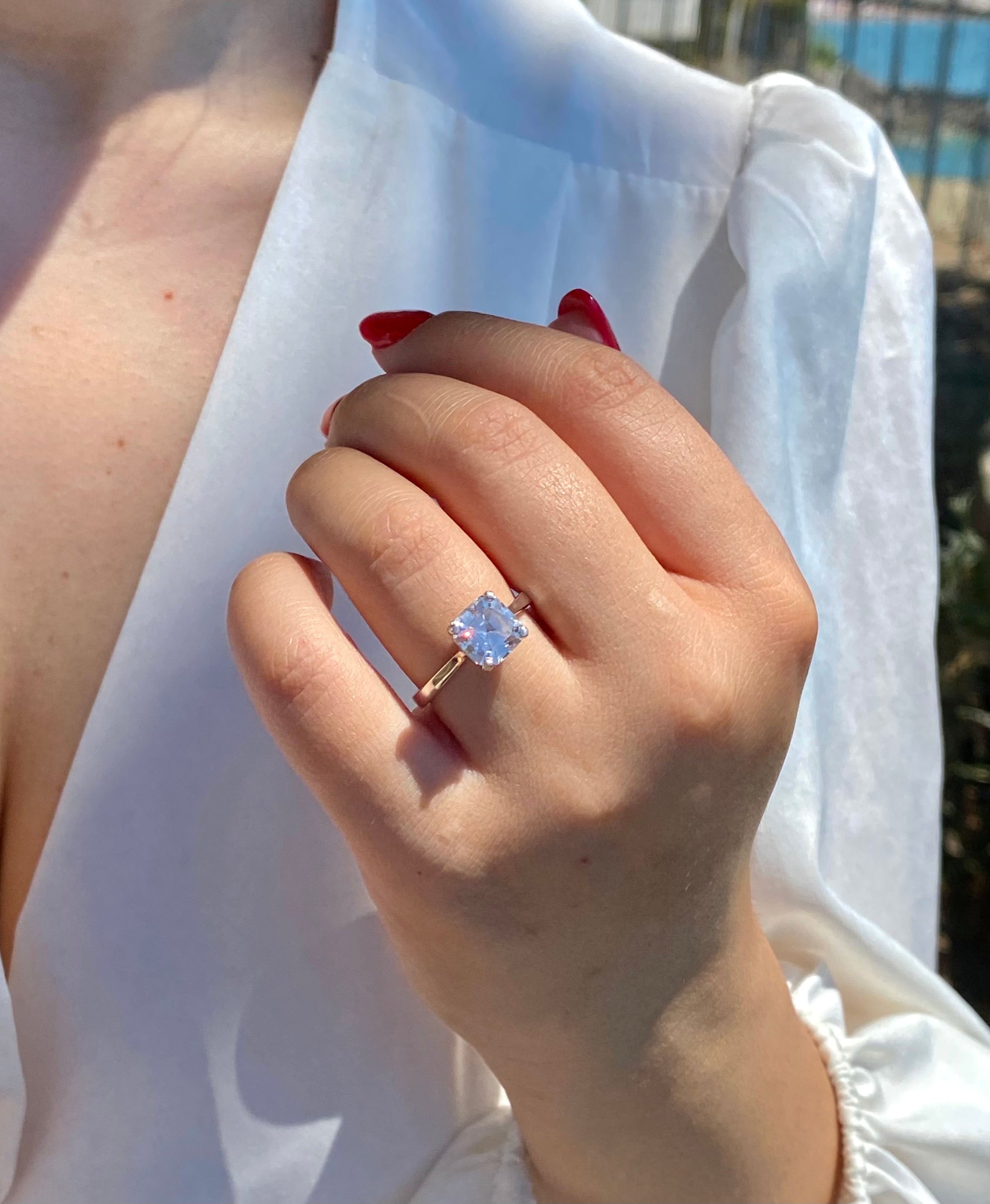 Anello scintillio quadrato - Shine Gioielli