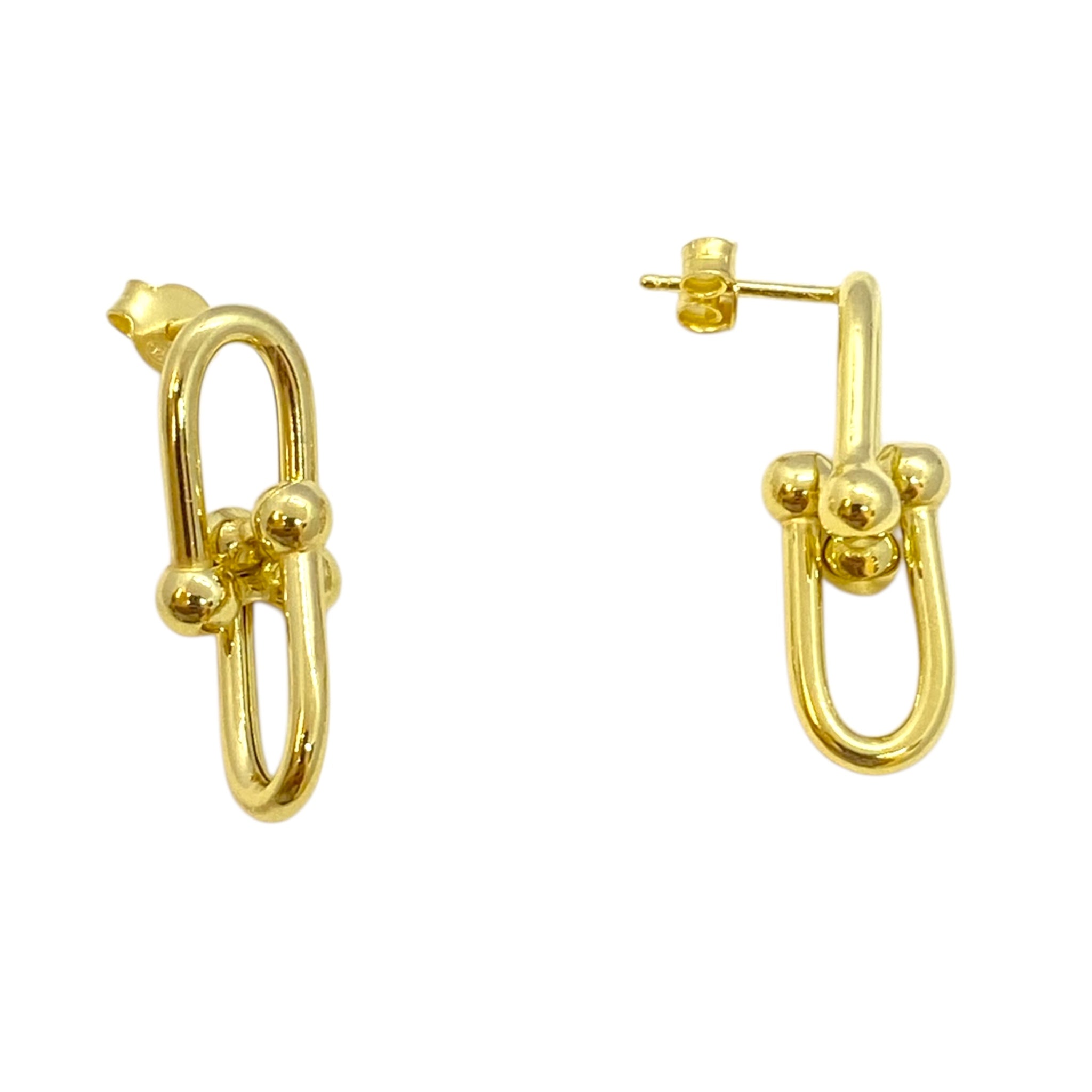 Orecchini con maglia ovale