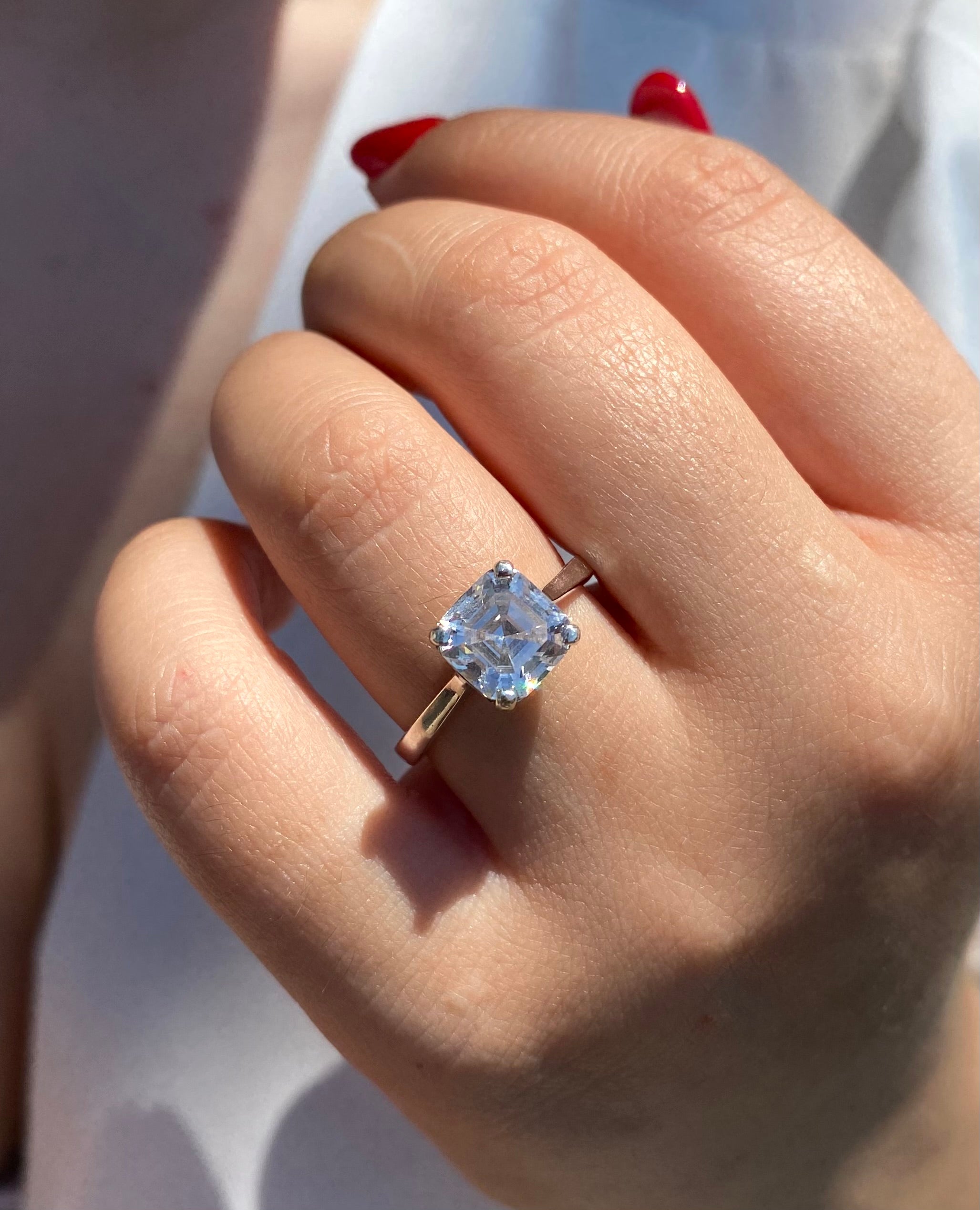 Anello scintillio quadrato - Shine Gioielli