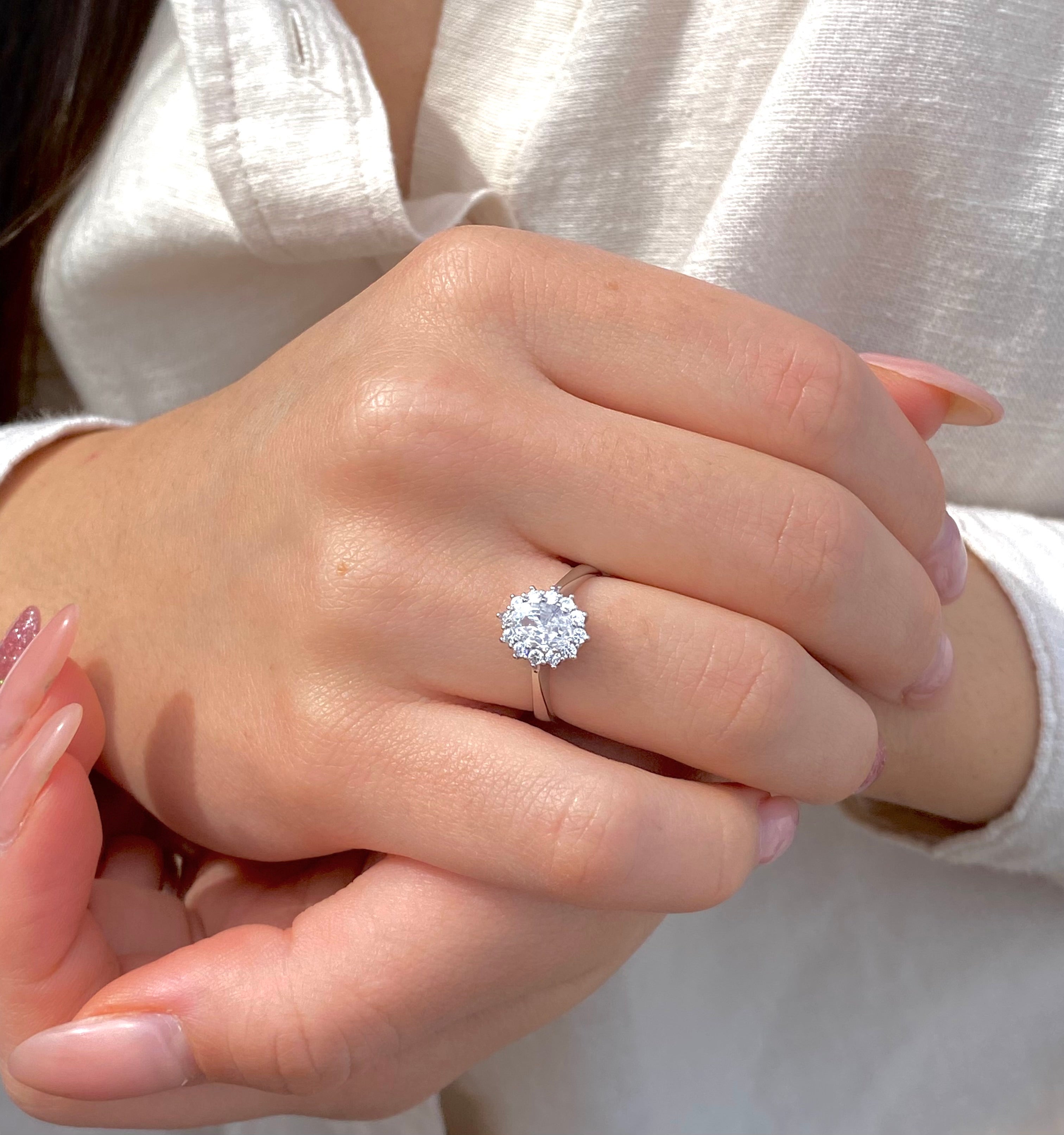 Anello Ovale scintillante - Shine Gioielli