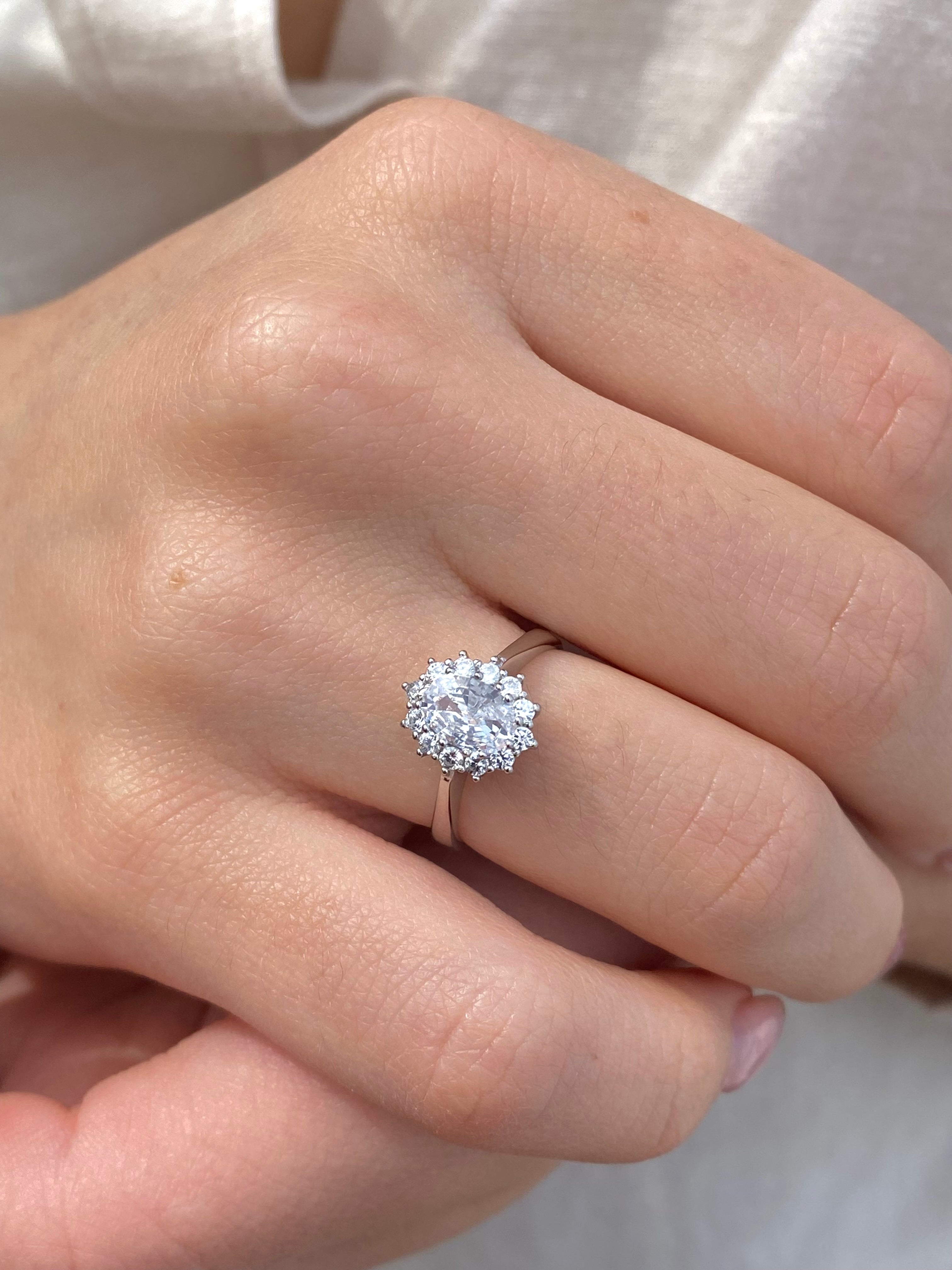 Anello Ovale scintillante - Shine Gioielli