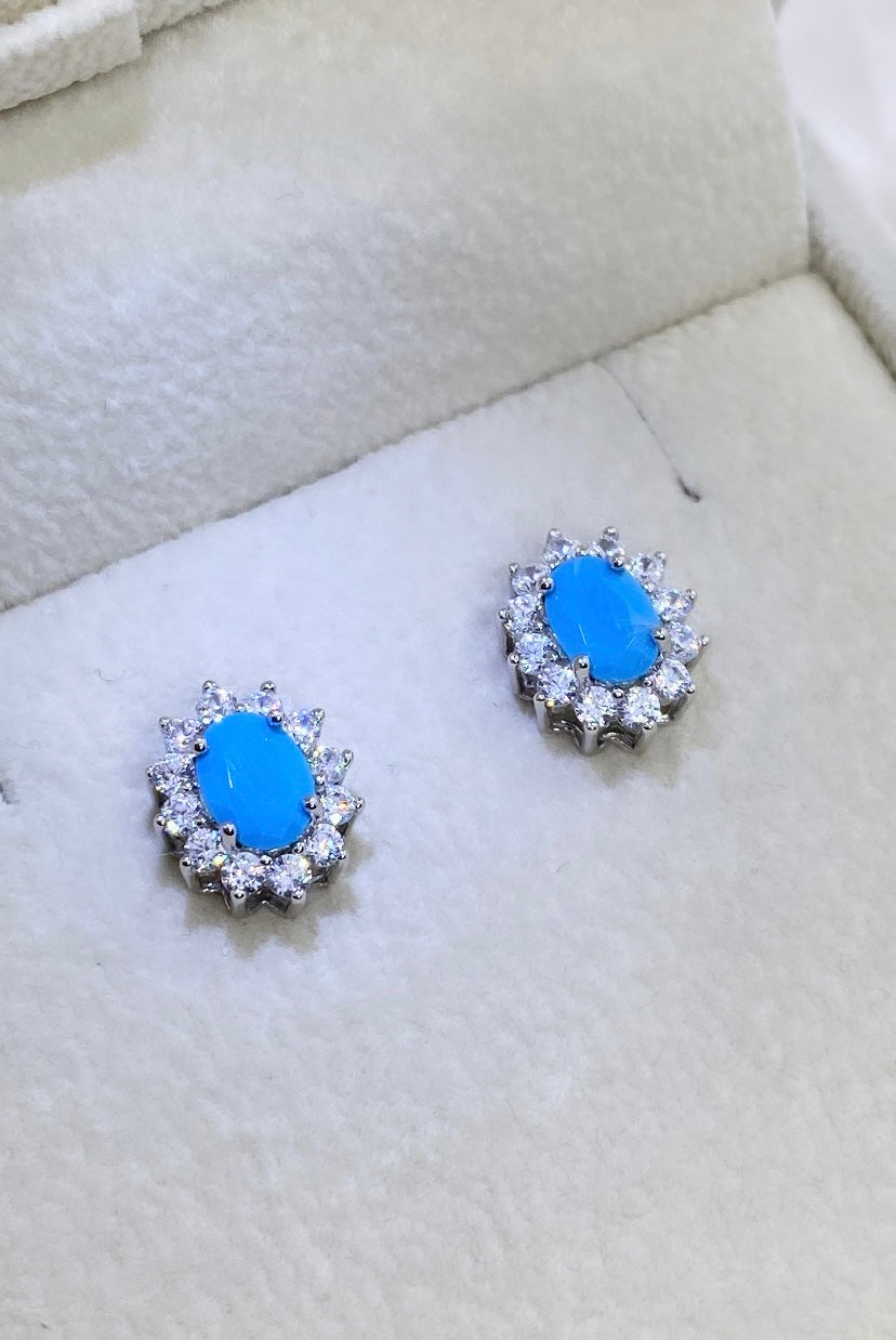 Orecchini pasta di turchese - Shine Gioielli