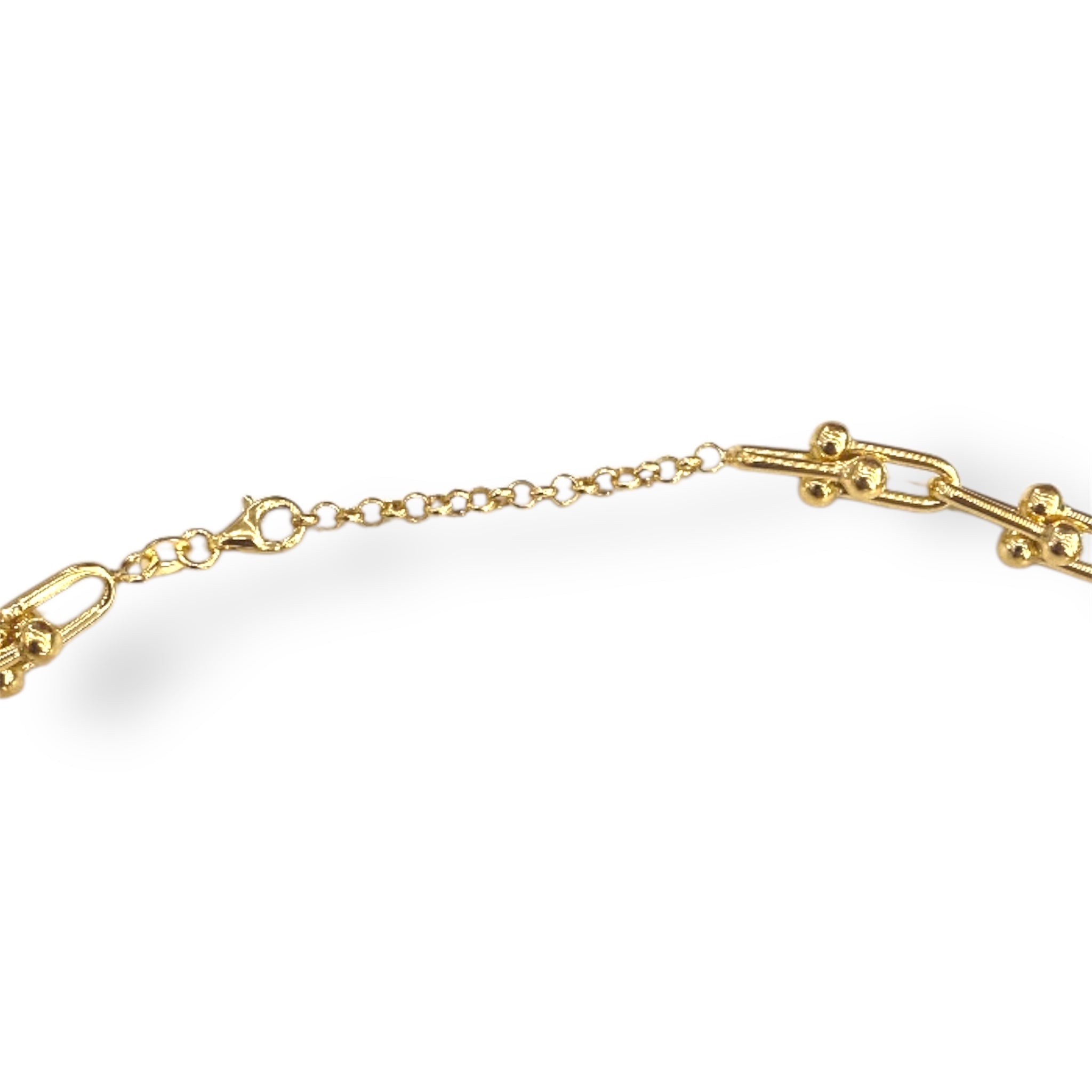 Collana maglia ovale luminosa