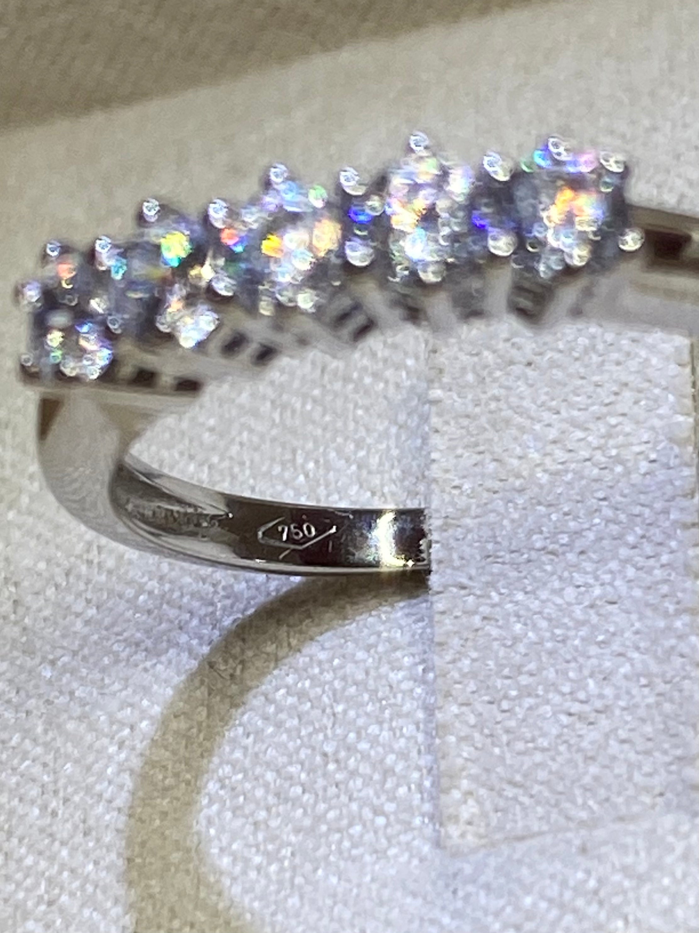 Anello Veretta in oro bianco - Shine Gioielli