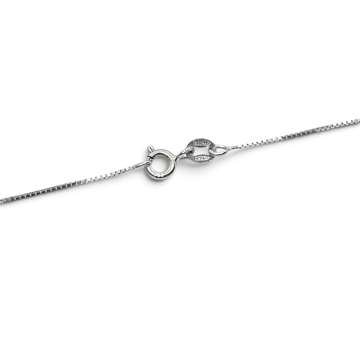 Collana con goccia verde luminosa