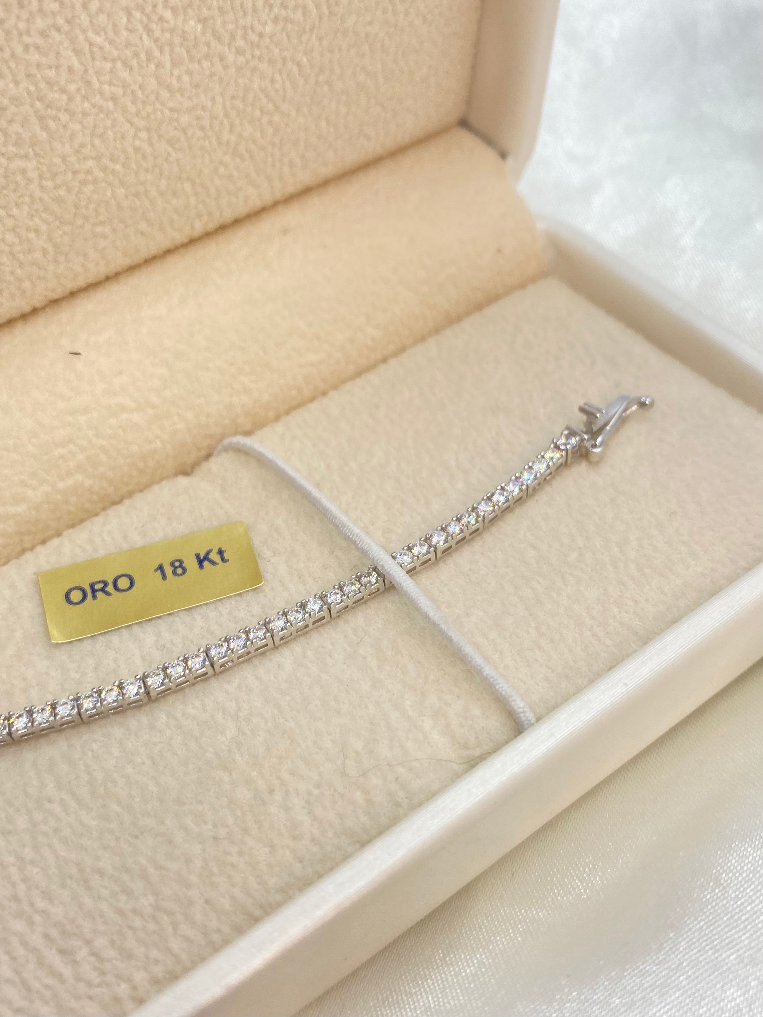 Bracciale tennis in oro 18kt - Shine Gioielli